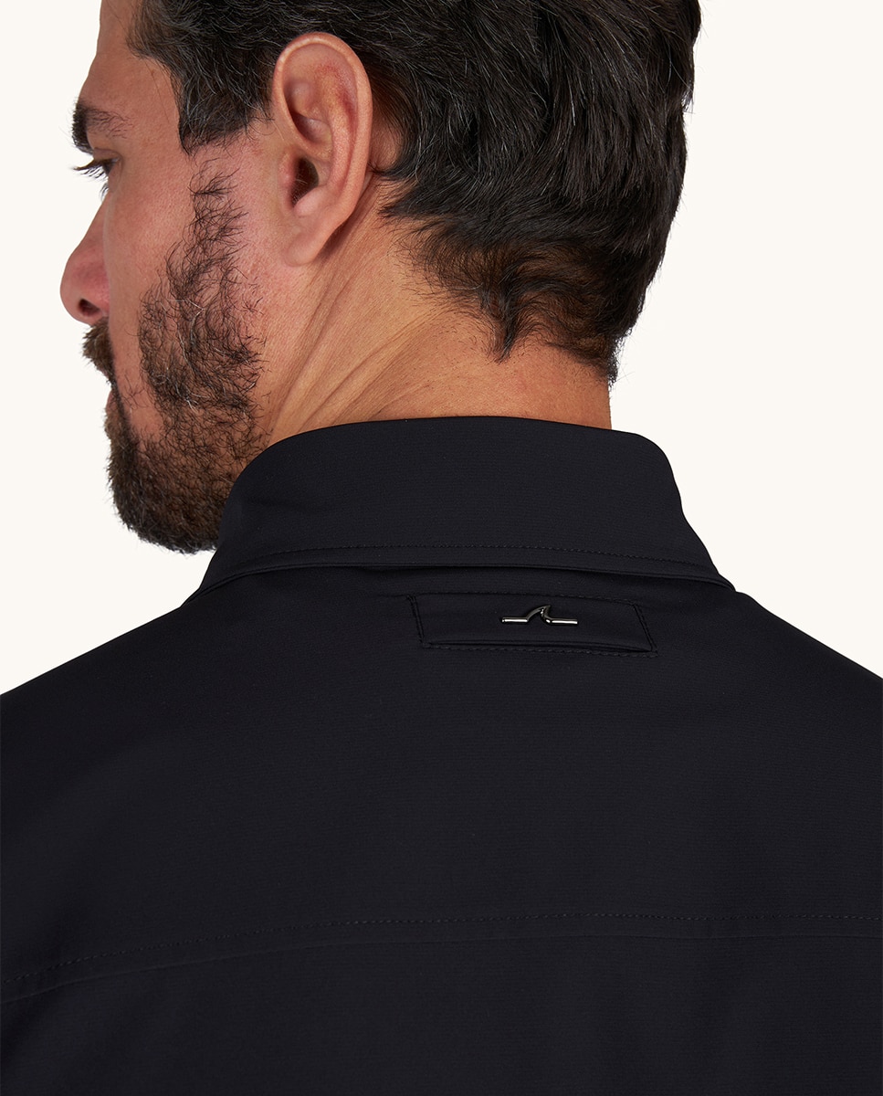Sobrecamisa Dynamic com Bolsos à Frente Preto-4