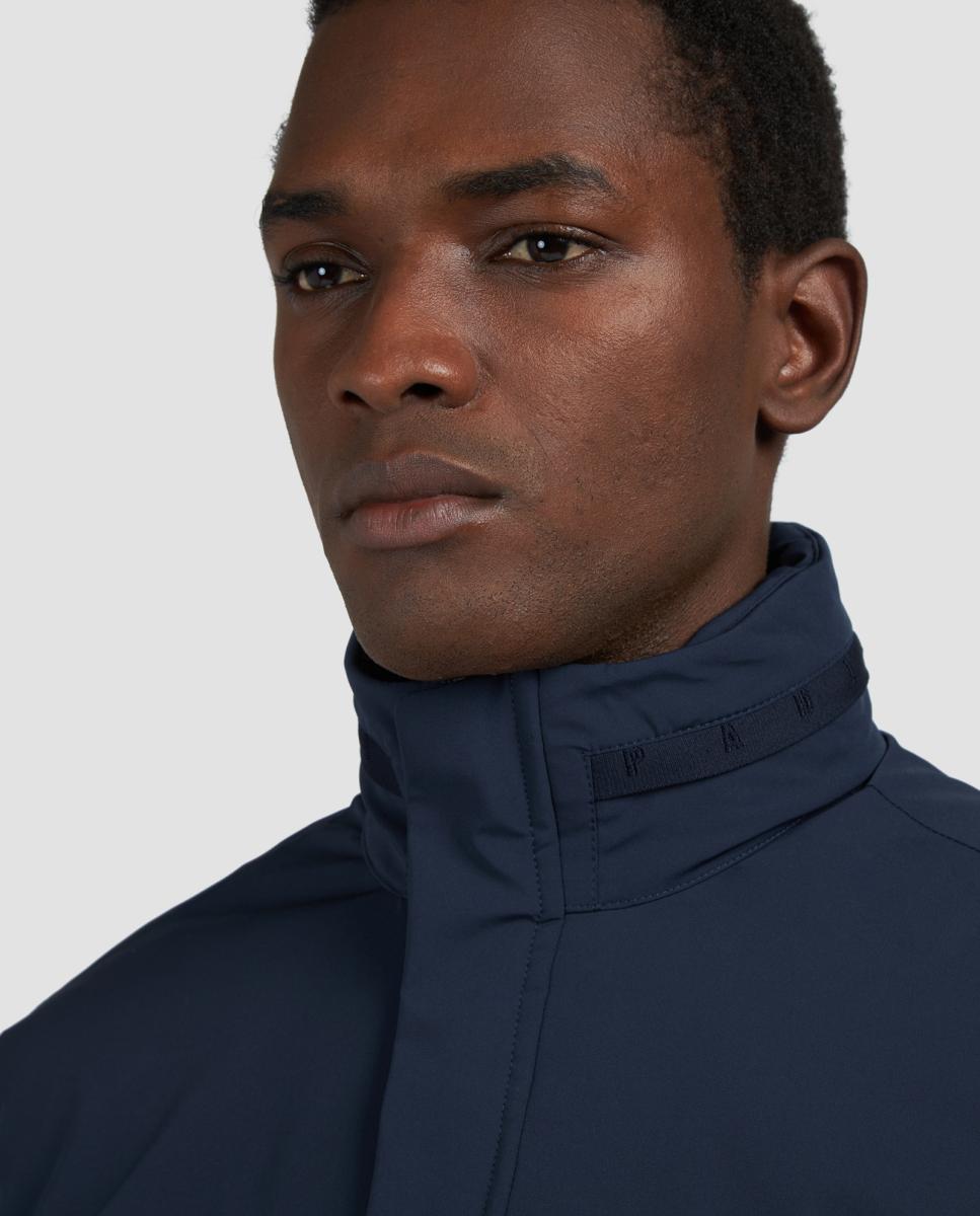 Imagen 3 de Cazadora de hombre windbreaker con cuello chimenea y capucha - Paul & Shark - Azul marino Azul marino