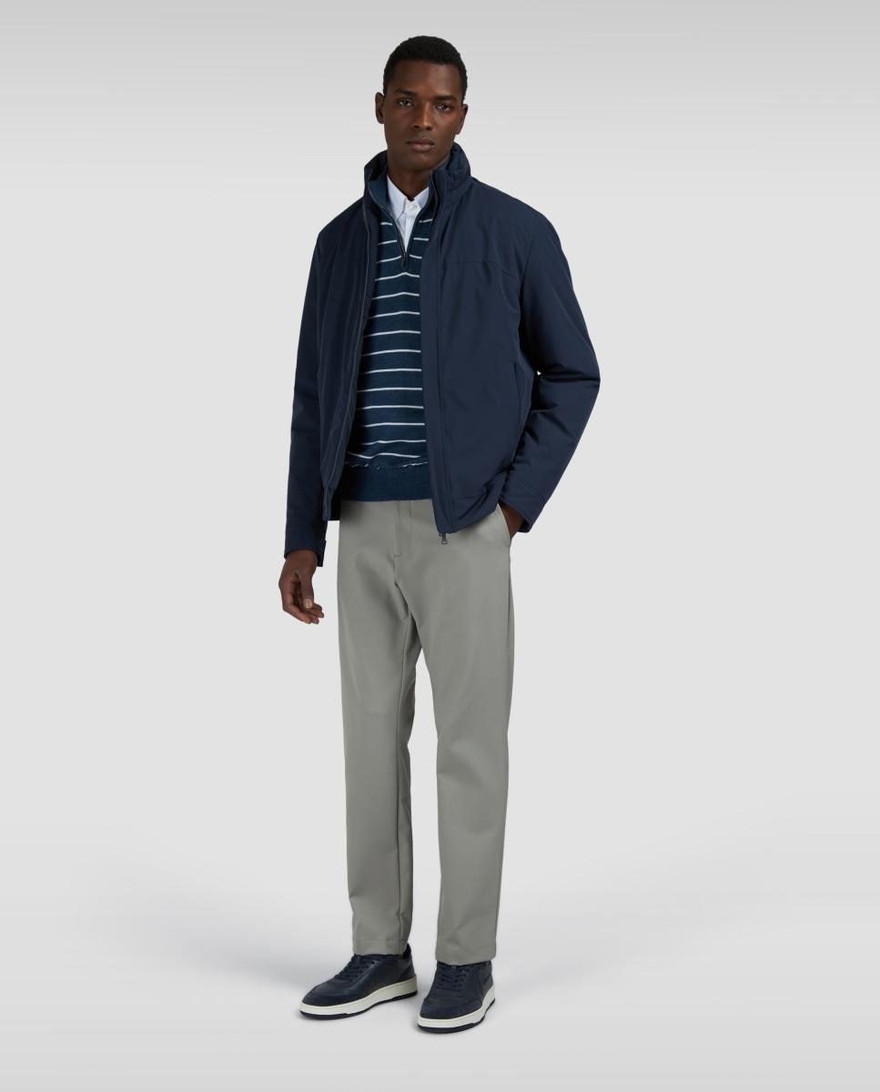 Imagen 8 de Cazadora de hombre windbreaker con cuello chimenea y capucha - Paul & Shark - Azul marino Azul marino