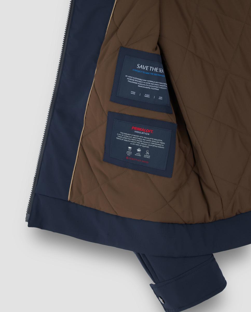 Imagen 5 de Cazadora de hombre windbreaker con cuello chimenea y capucha - Paul & Shark - Azul marino Azul marino