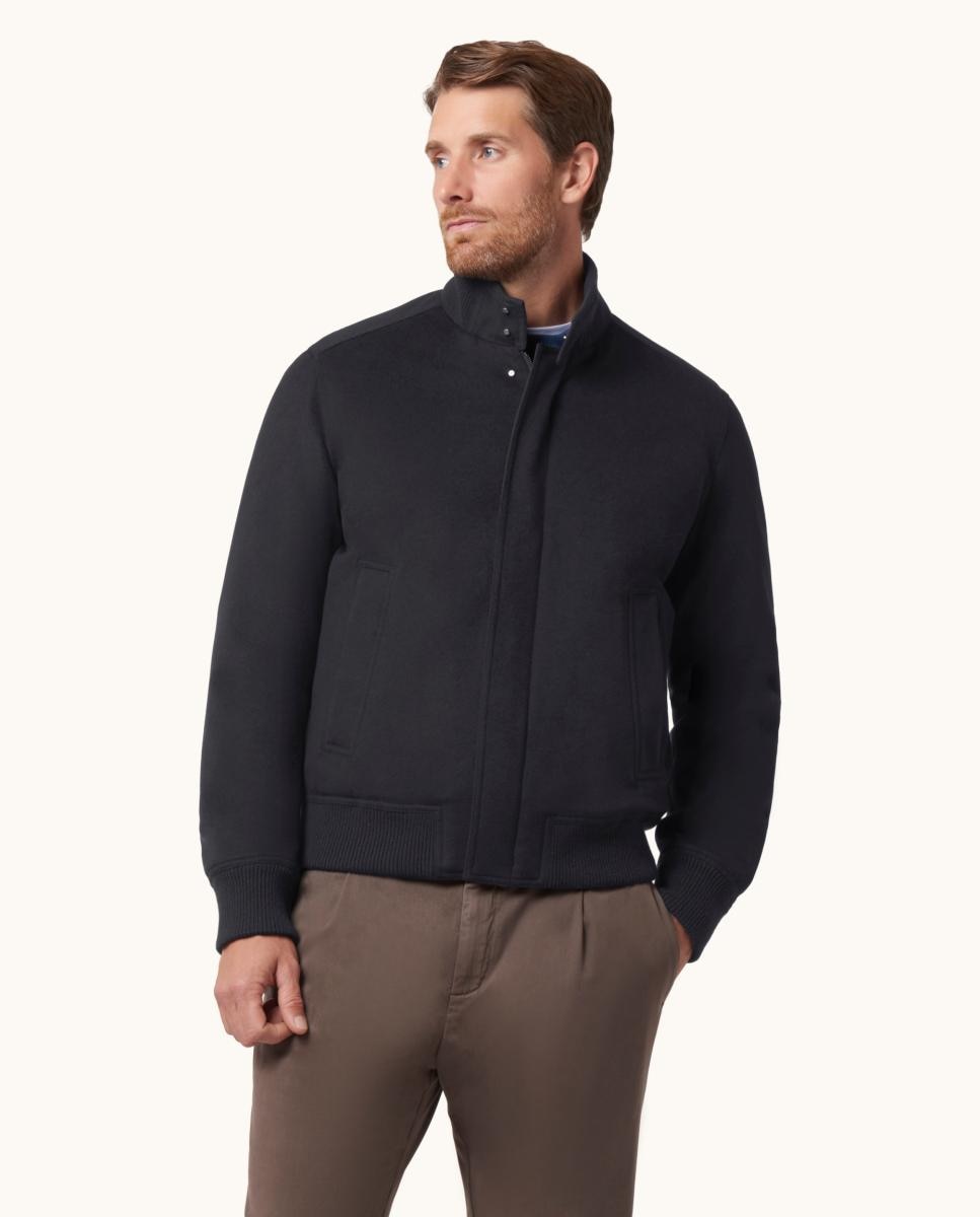 Imagen 1 de Cazadora bomber de hombre Paolo en cashmere - Paul & Shark - Azul marino Azul marino