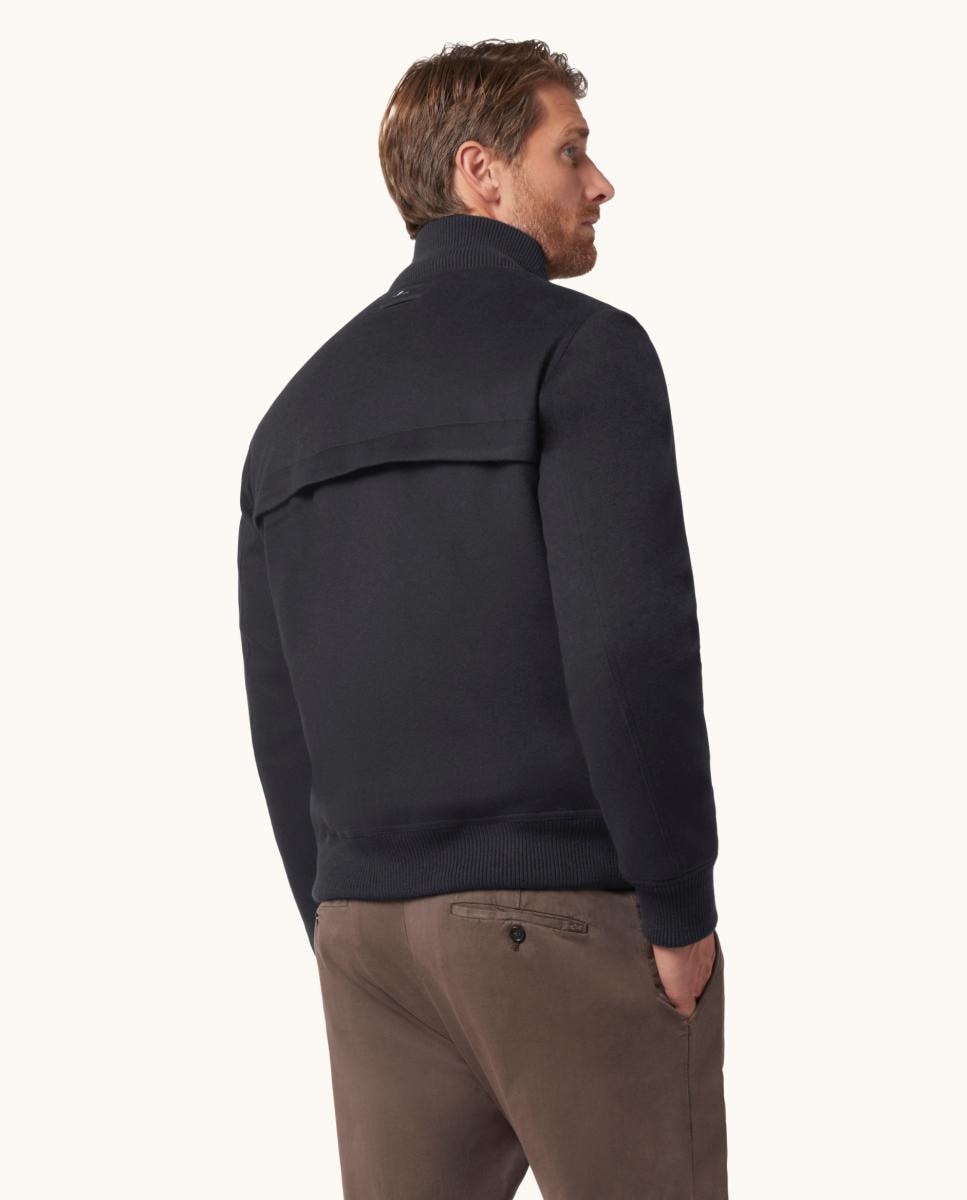 Imagen 2 de Cazadora bomber de hombre Paolo en cashmere - Paul & Shark - Azul marino Azul marino