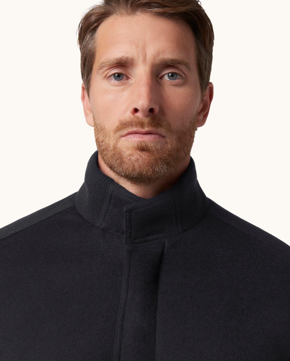 Imagen 3 de Cazadora bomber de hombre Paolo en cashmere - Paul & Shark - Azul marino Azul marino