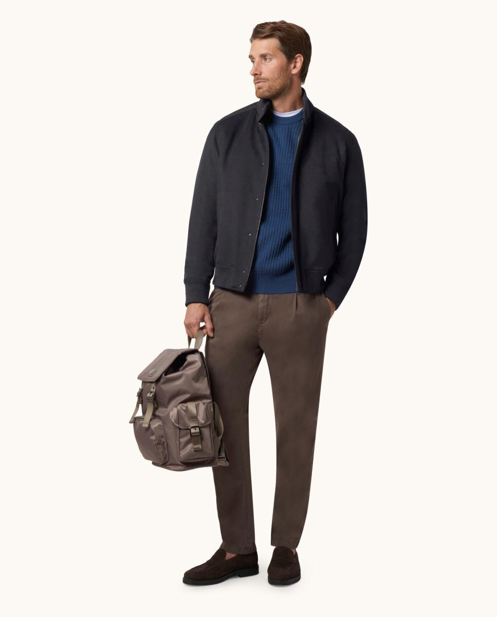 Imagen 8 de Cazadora bomber de hombre Paolo en cashmere - Paul & Shark - Azul marino Azul marino