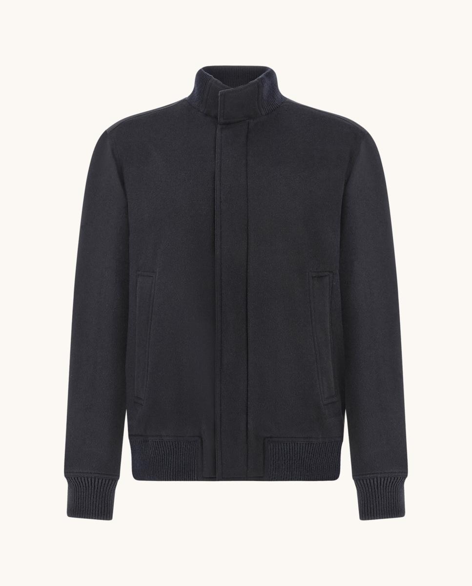 Imagen 7 de Cazadora bomber de hombre Paolo en cashmere - Paul & Shark - Azul marino Azul marino