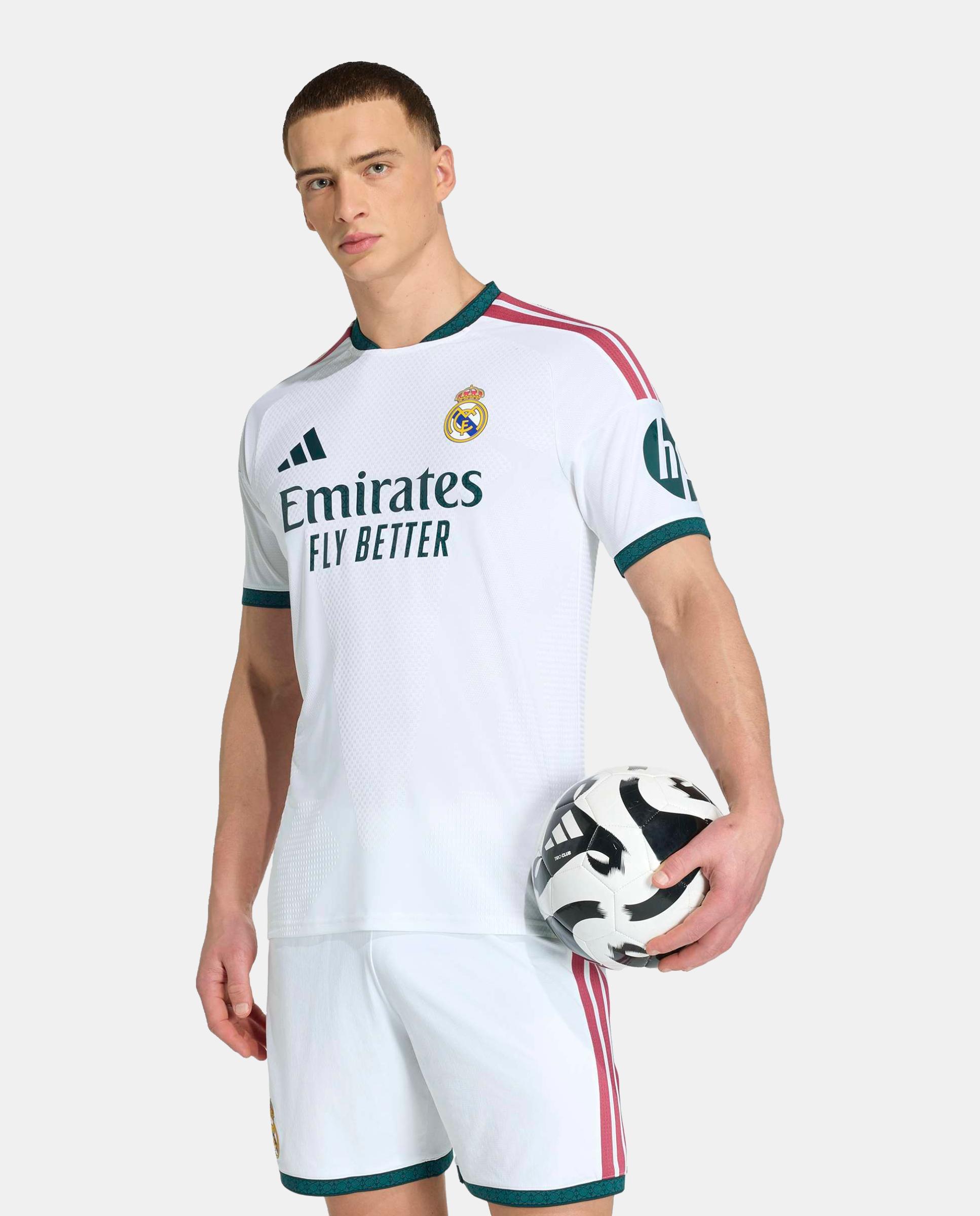 T-shirt de Homem 1.º Equipamento Real Madrid CF 2026-2027 Authentic Branco-1