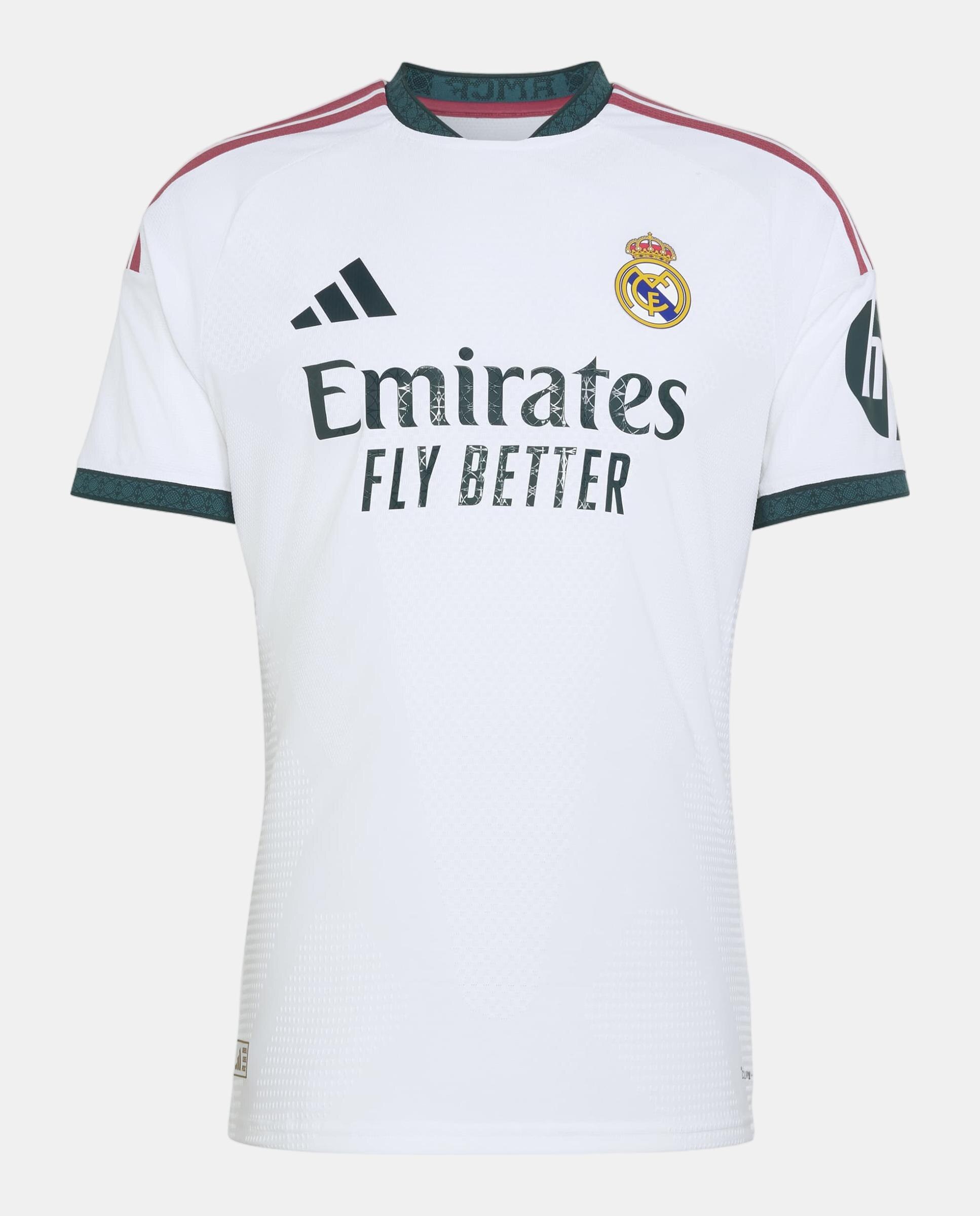 T-shirt de Homem 1.º Equipamento Real Madrid CF 2026-2027 Authentic Branco-4