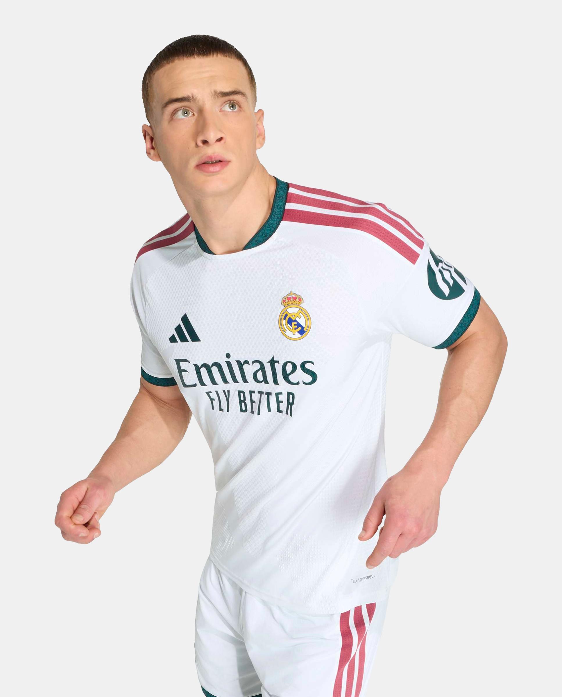 T-shirt de Homem 1.º Equipamento Real Madrid CF 2026-2027 Authentic Branco-7