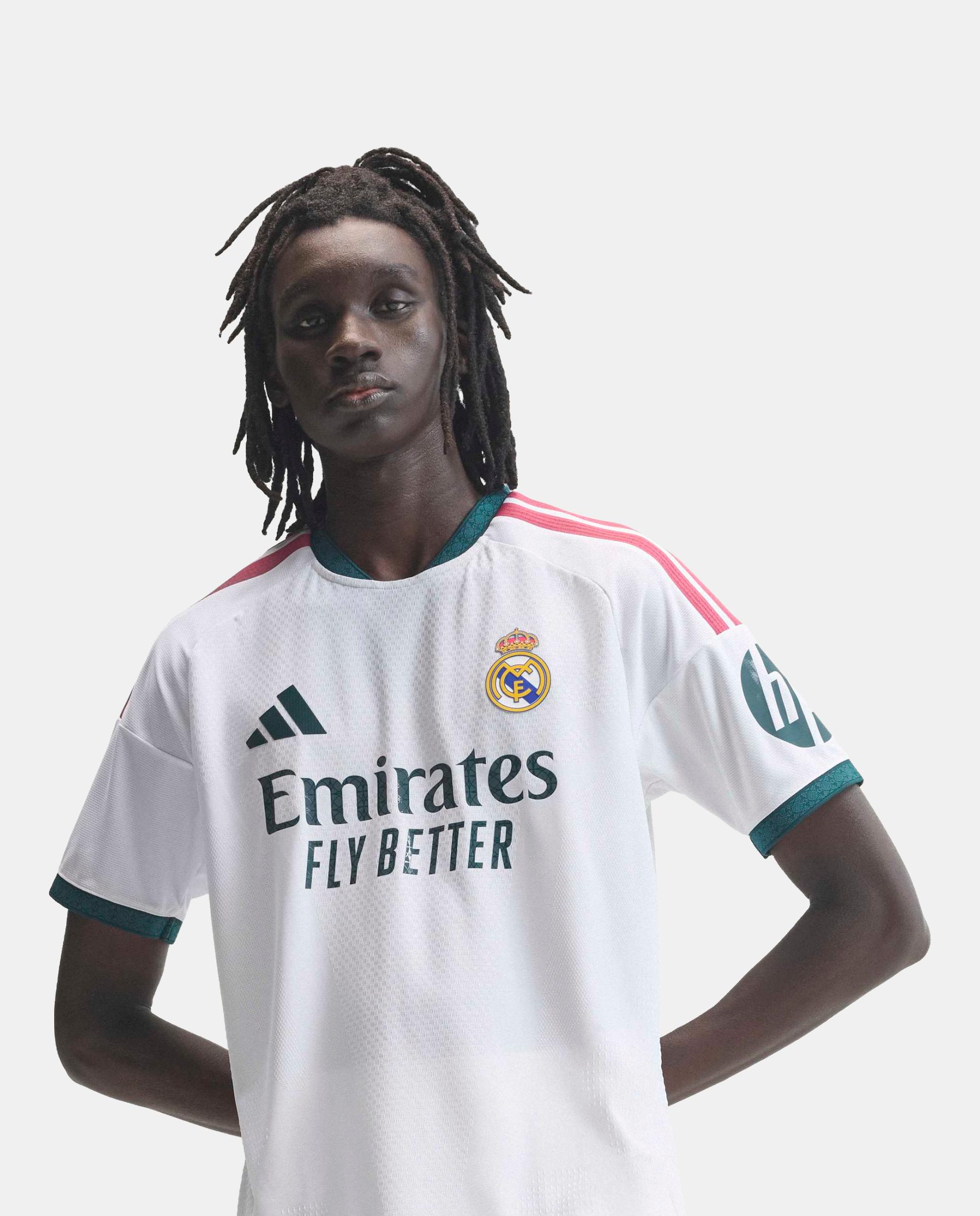 T-shirt de Homem 1.º Equipamento Real Madrid CF 2026-2027 Authentic Branco-8