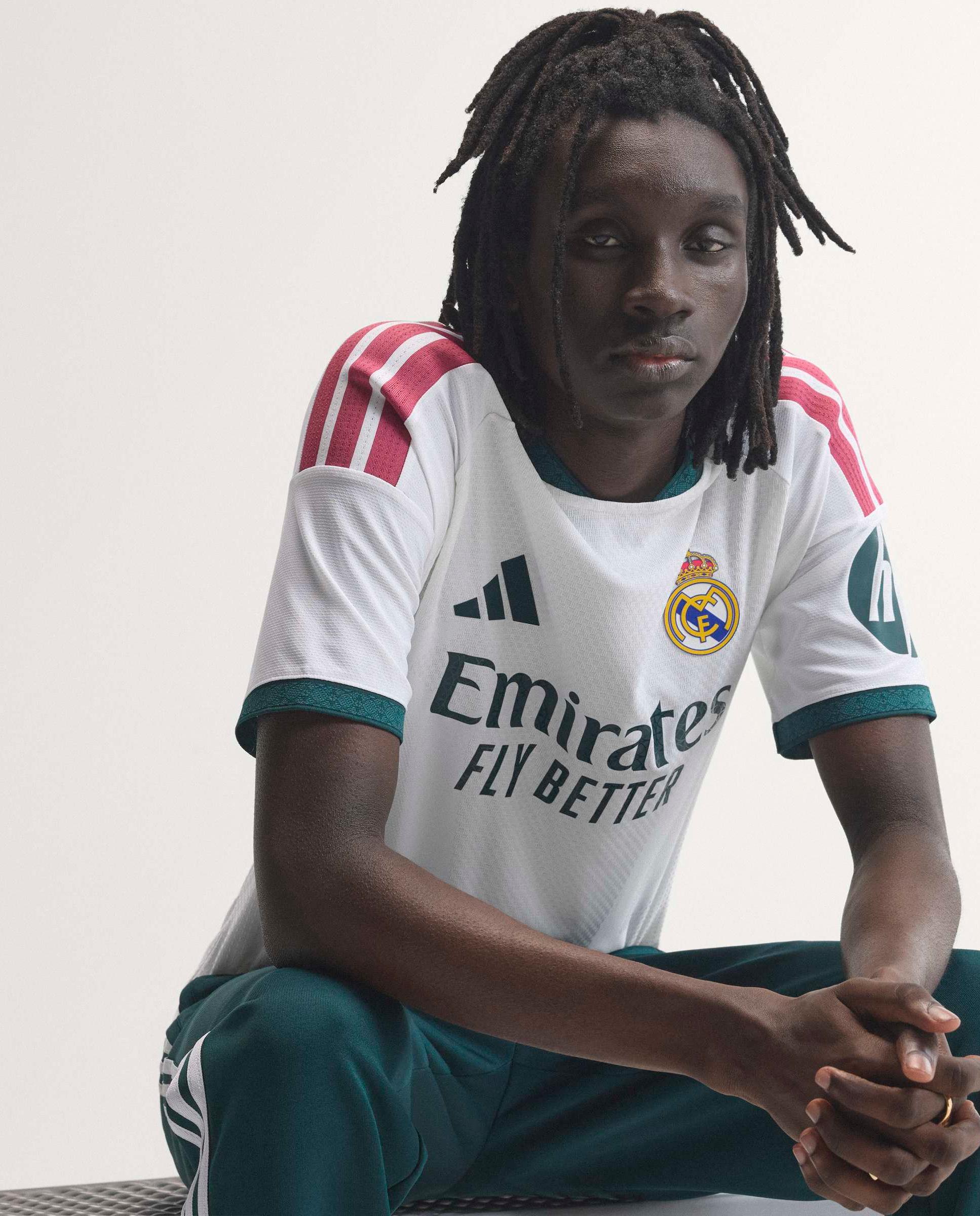 T-shirt de Homem 1.º Equipamento Real Madrid CF 2026-2027 Authentic Branco-11