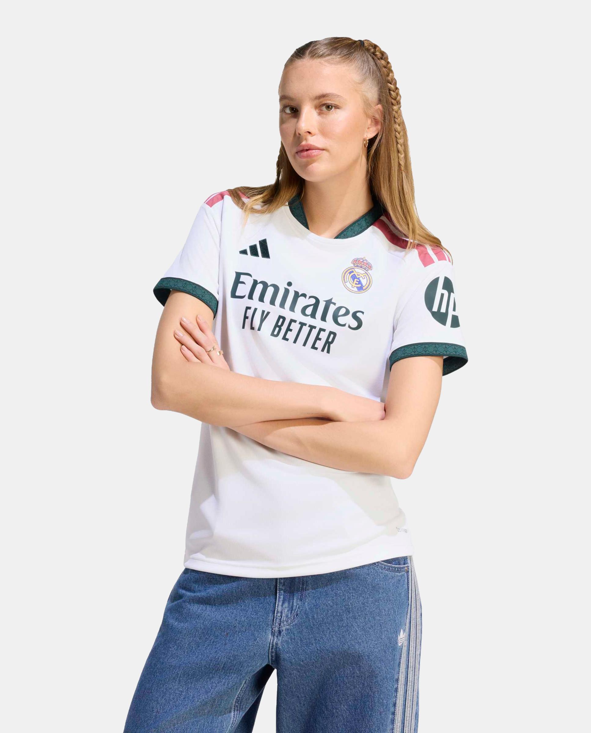 T-shirt de Mulher 1.º Equipamento Real Madrid CF 2026-2027 Branco-1