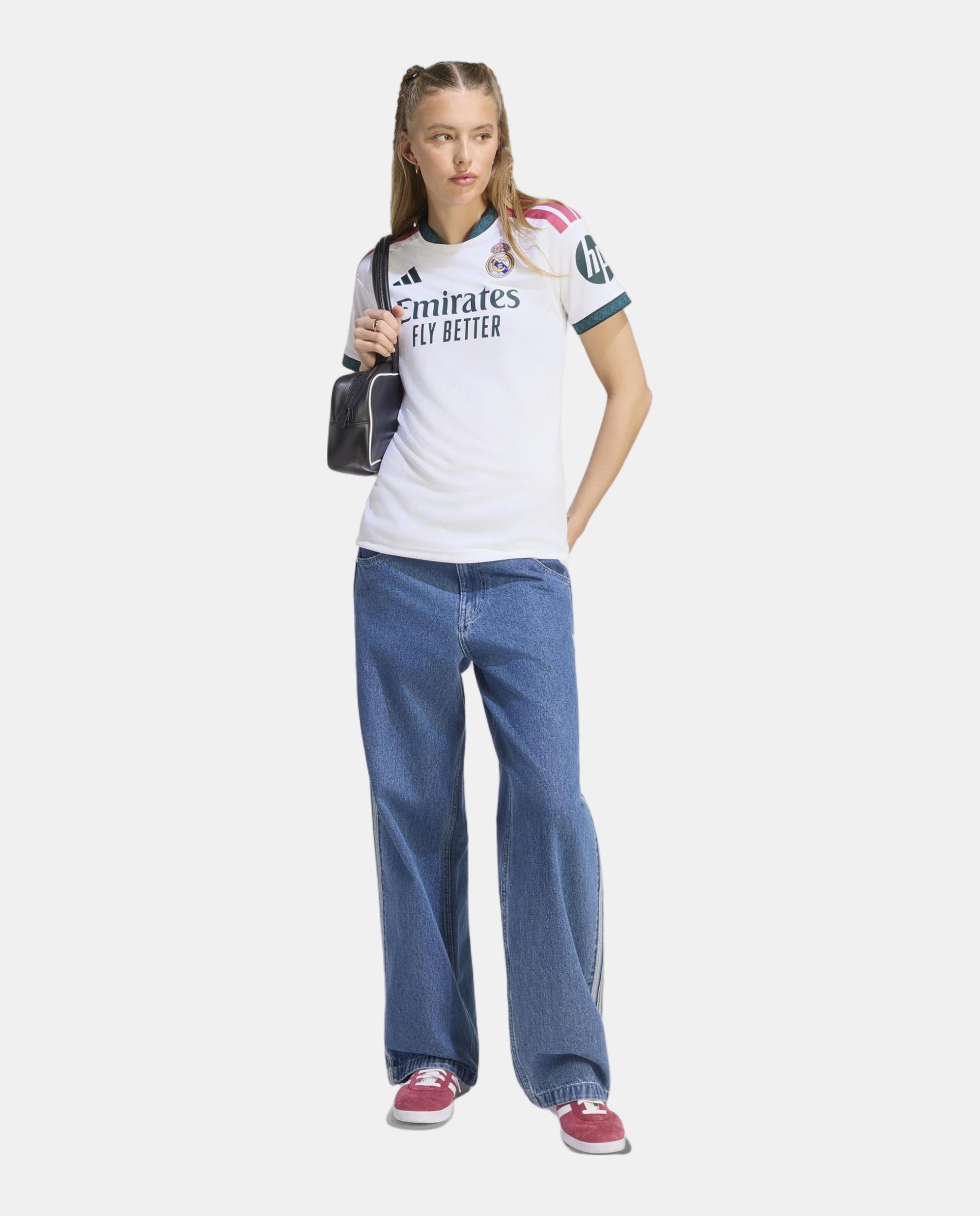 T-shirt de Mulher 1.º Equipamento Real Madrid CF 2026-2027 Branco-3