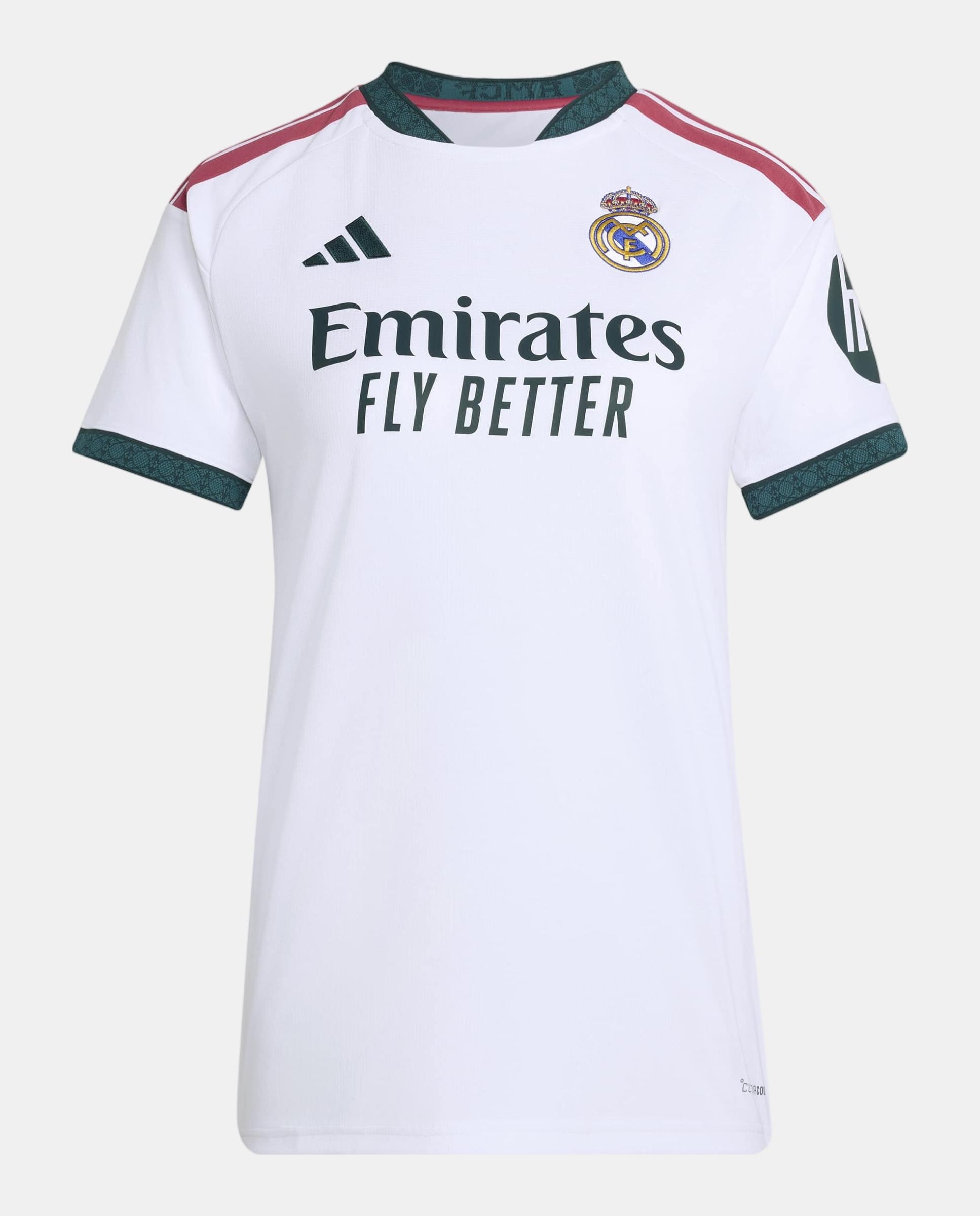 T-shirt de Mulher 1.º Equipamento Real Madrid CF 2026-2027 Branco-4