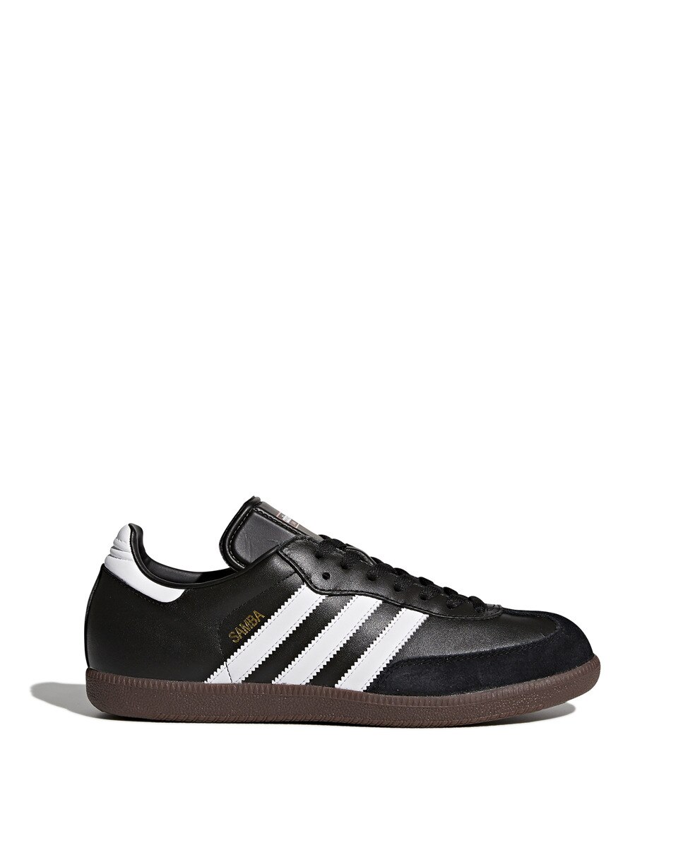 Sapatilhas Casual Unissexo Samba Leather Originals Preto-1