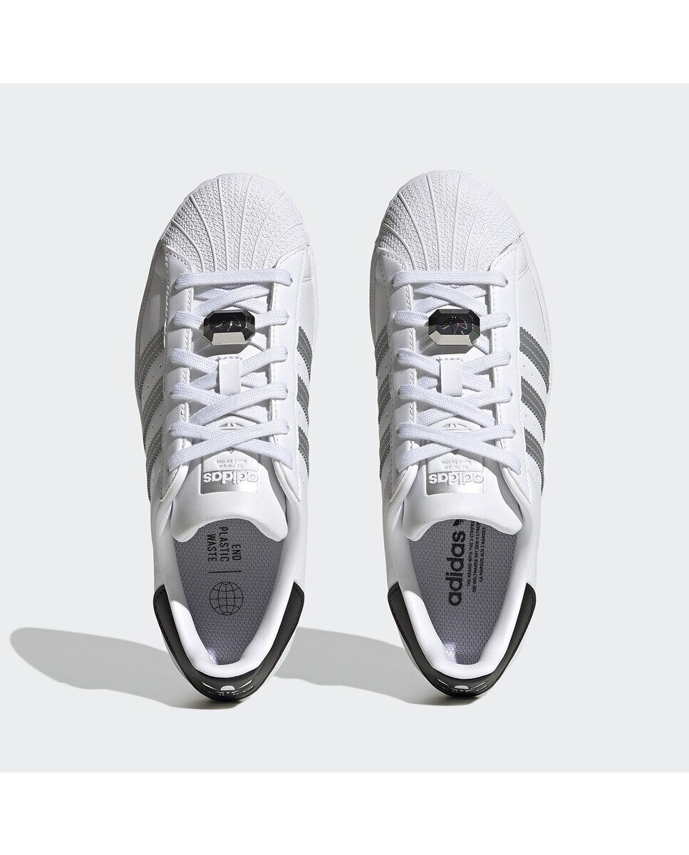 Sapatilhas casual de mulher Superstar Adidas Originals Branco / Cinzento-3