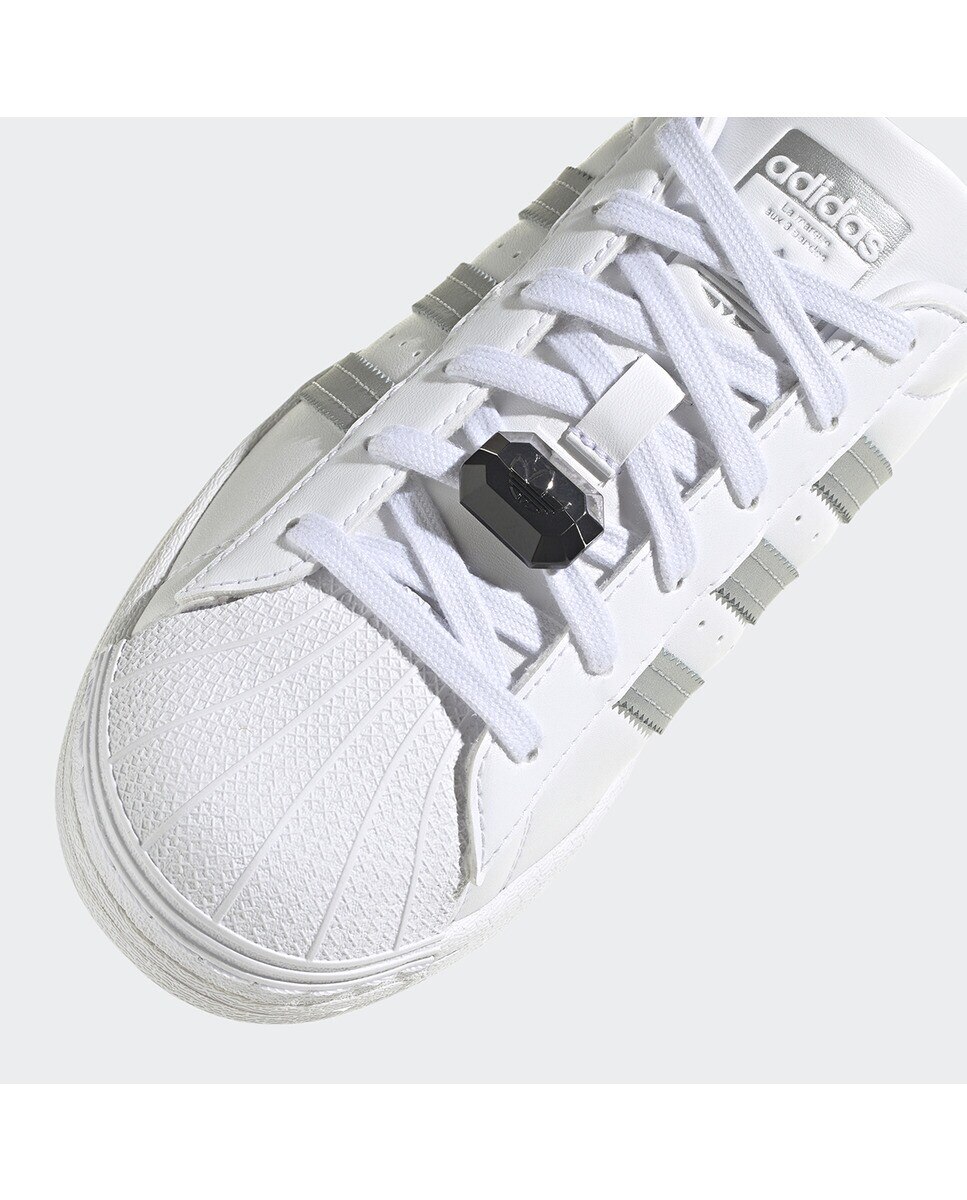Sapatilhas casual de mulher Superstar Adidas Originals Branco / Cinzento-7