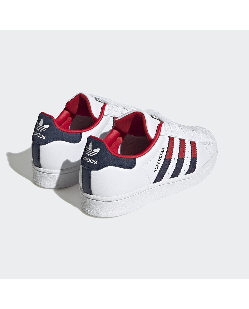 Sapatilhas casual de menino Superstar Adidas Originals Branco / Vermelho-5