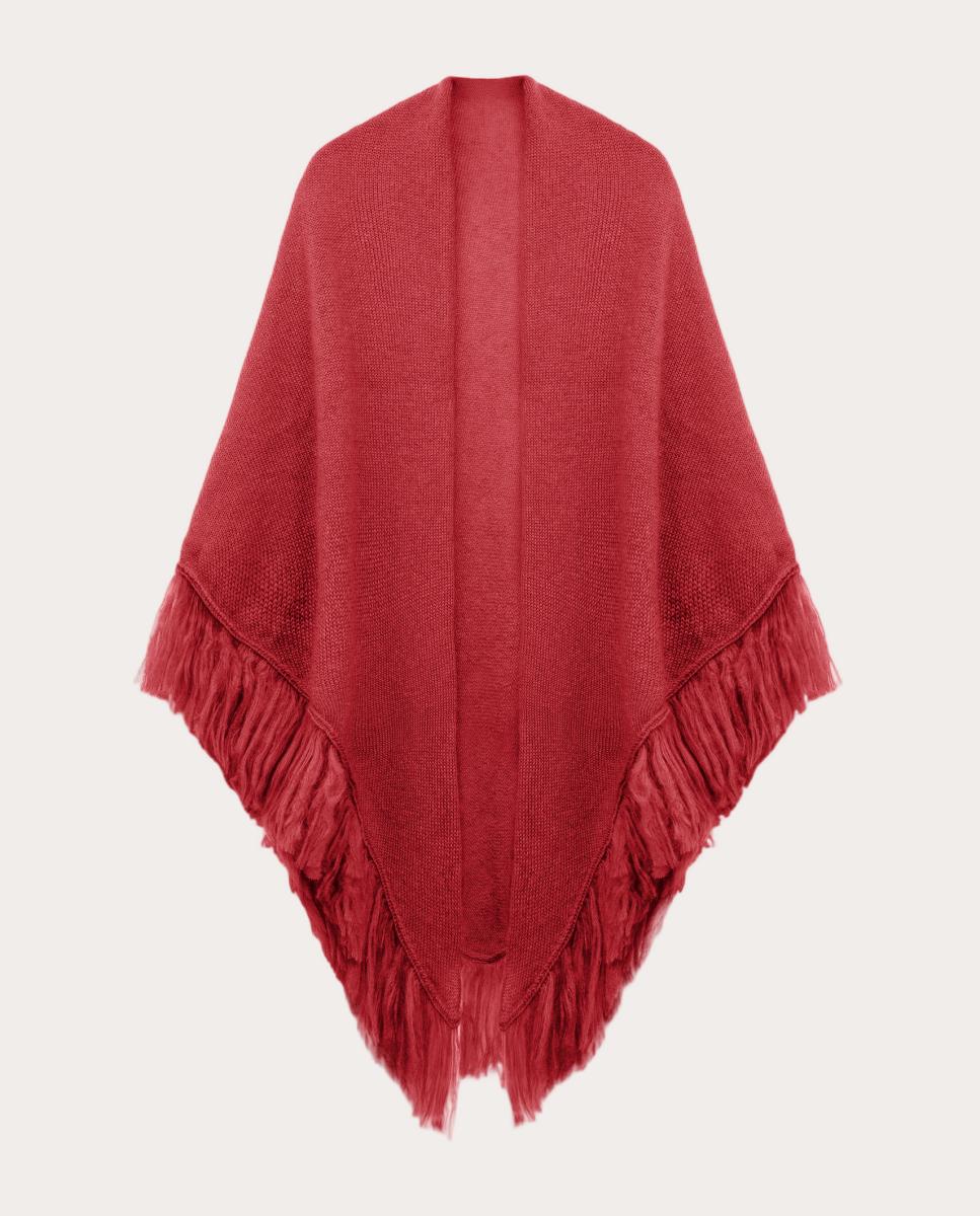 Imagen 0 de Chal de mohair Rojo