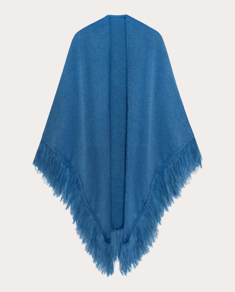 Imagen 0 de Chal de mohair Azul