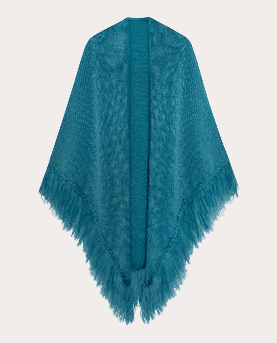 Imagen 0 de Chal de mohair Azul verdoso