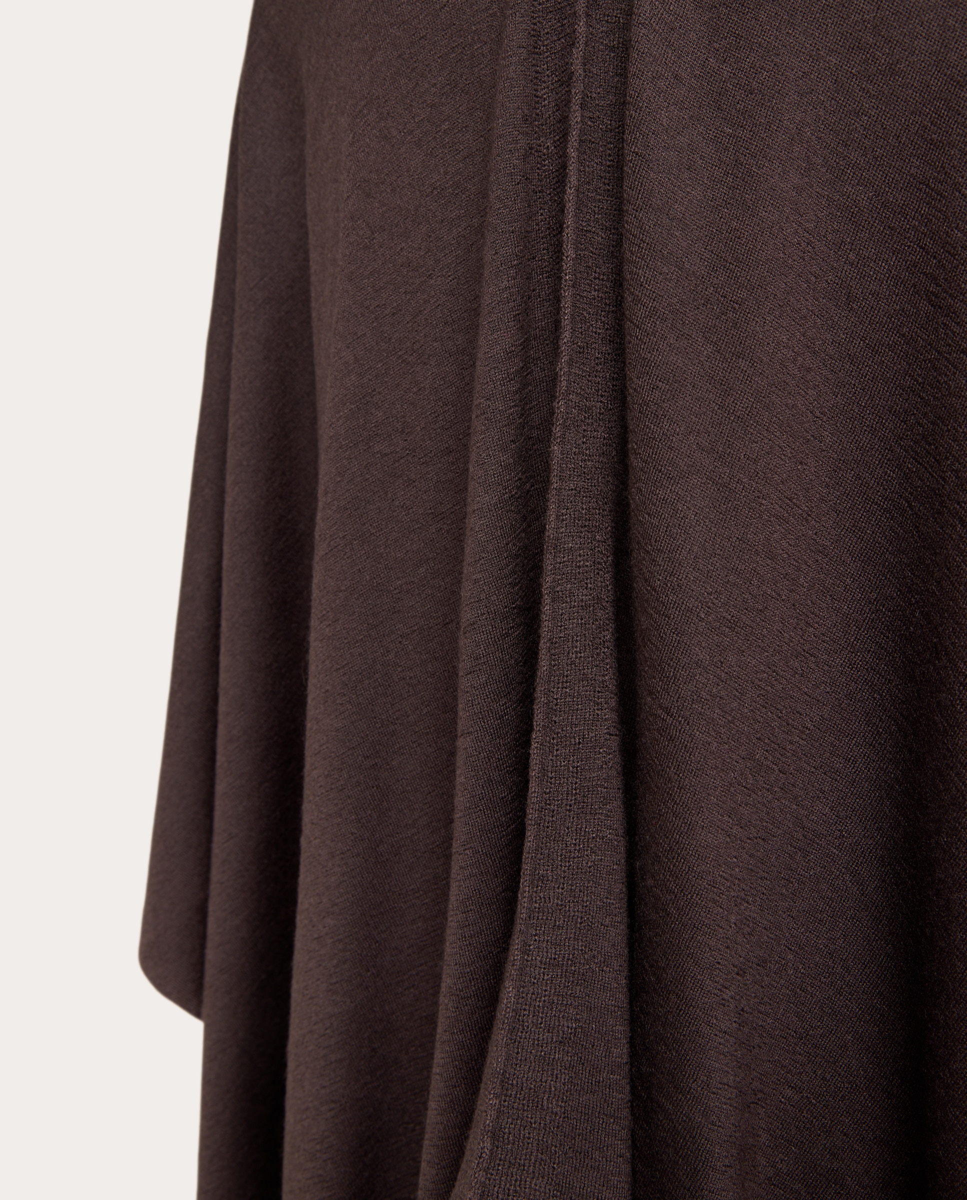 Imagen 3 de Capa de punto de cashmere - Marrón oscuro Marrón oscuro