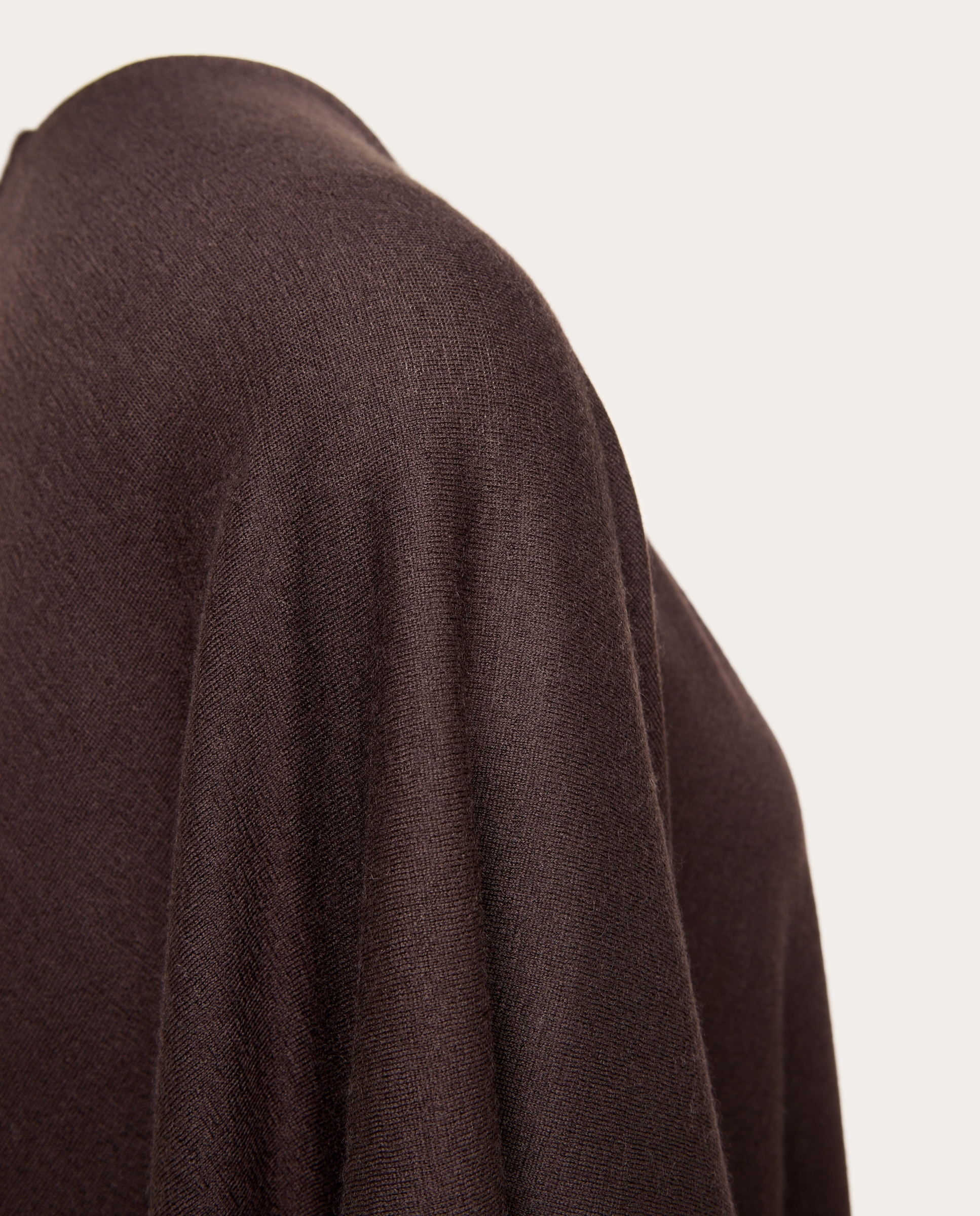 Imagen 4 de Capa de punto de cashmere - Marrón oscuro Marrón oscuro