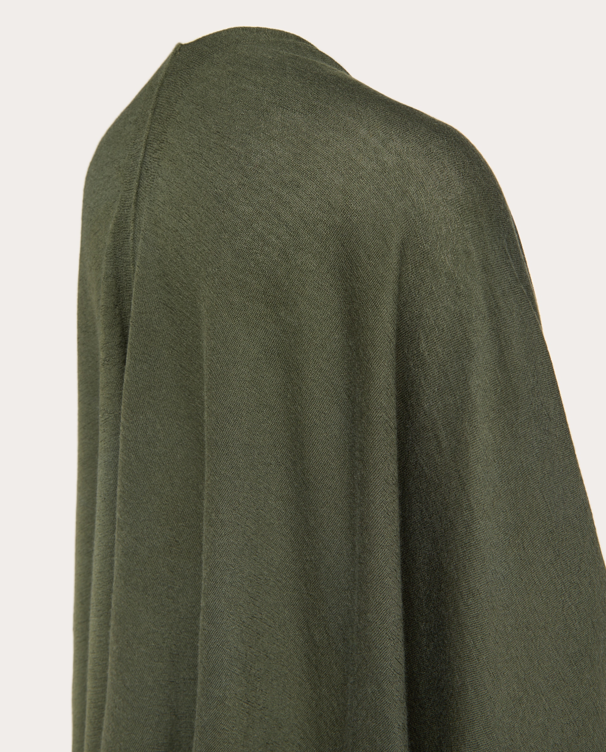 Capa de punto de cashmere - Verde militar Verde militar-2