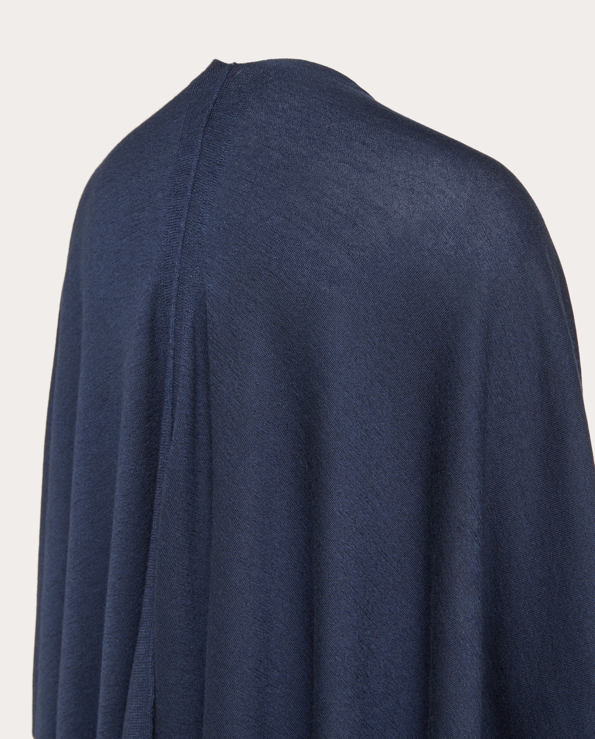 Capa de punto de cashmere - Azul marino Azul marino-3
