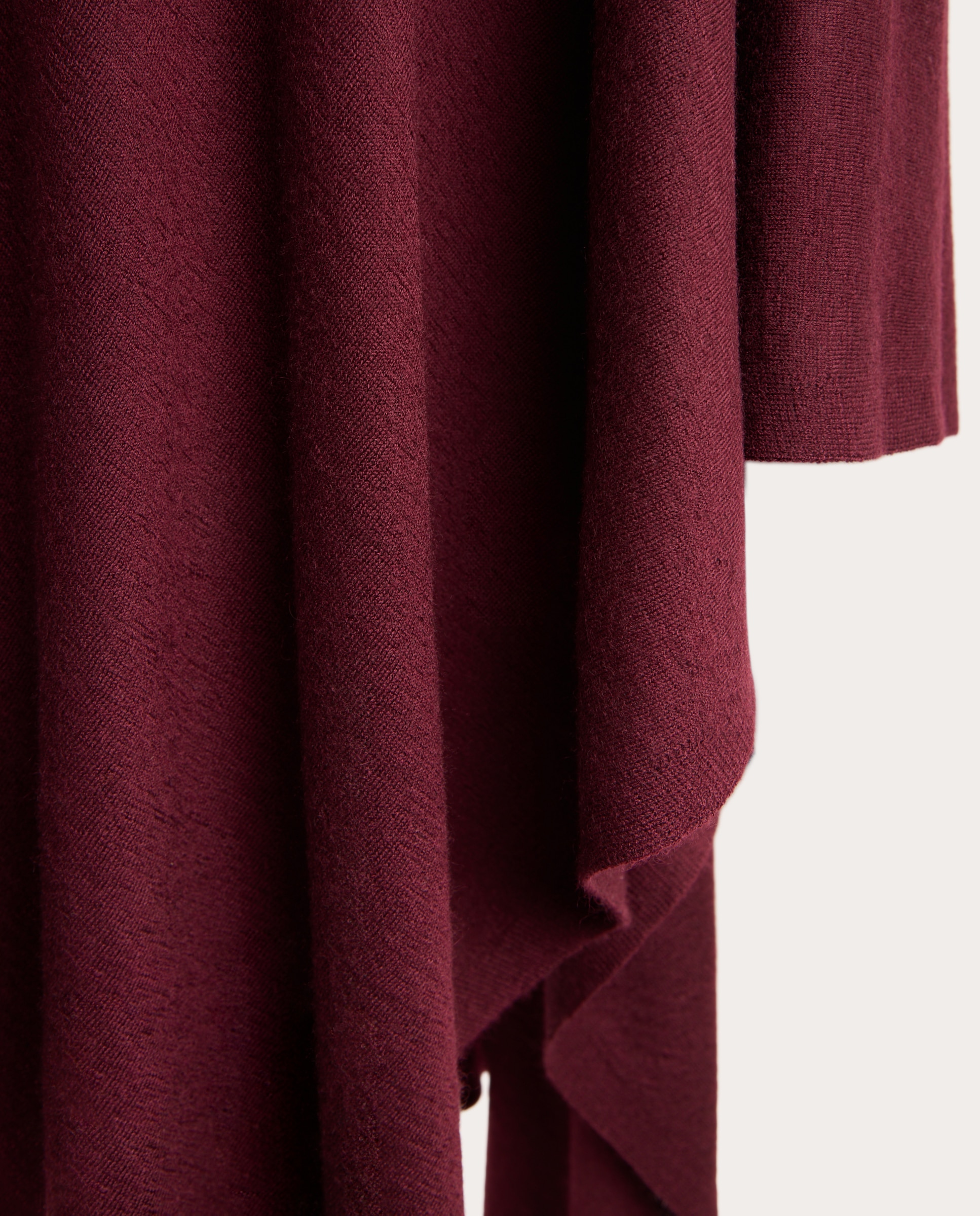 Imagen 4 de Capa de punto de cashmere - Burdeos Burdeos