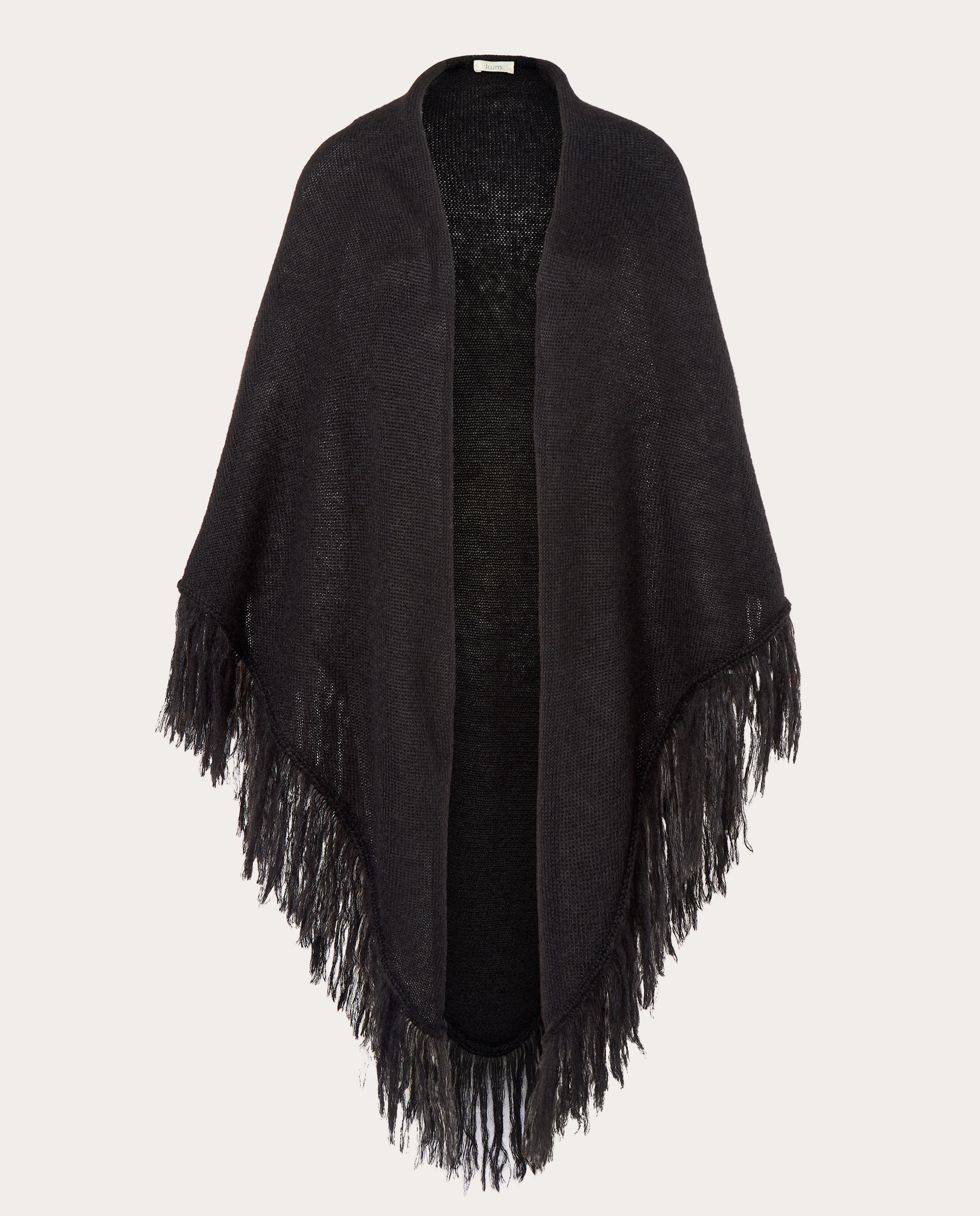 Imagen 1 de Chal de mohair Negro
