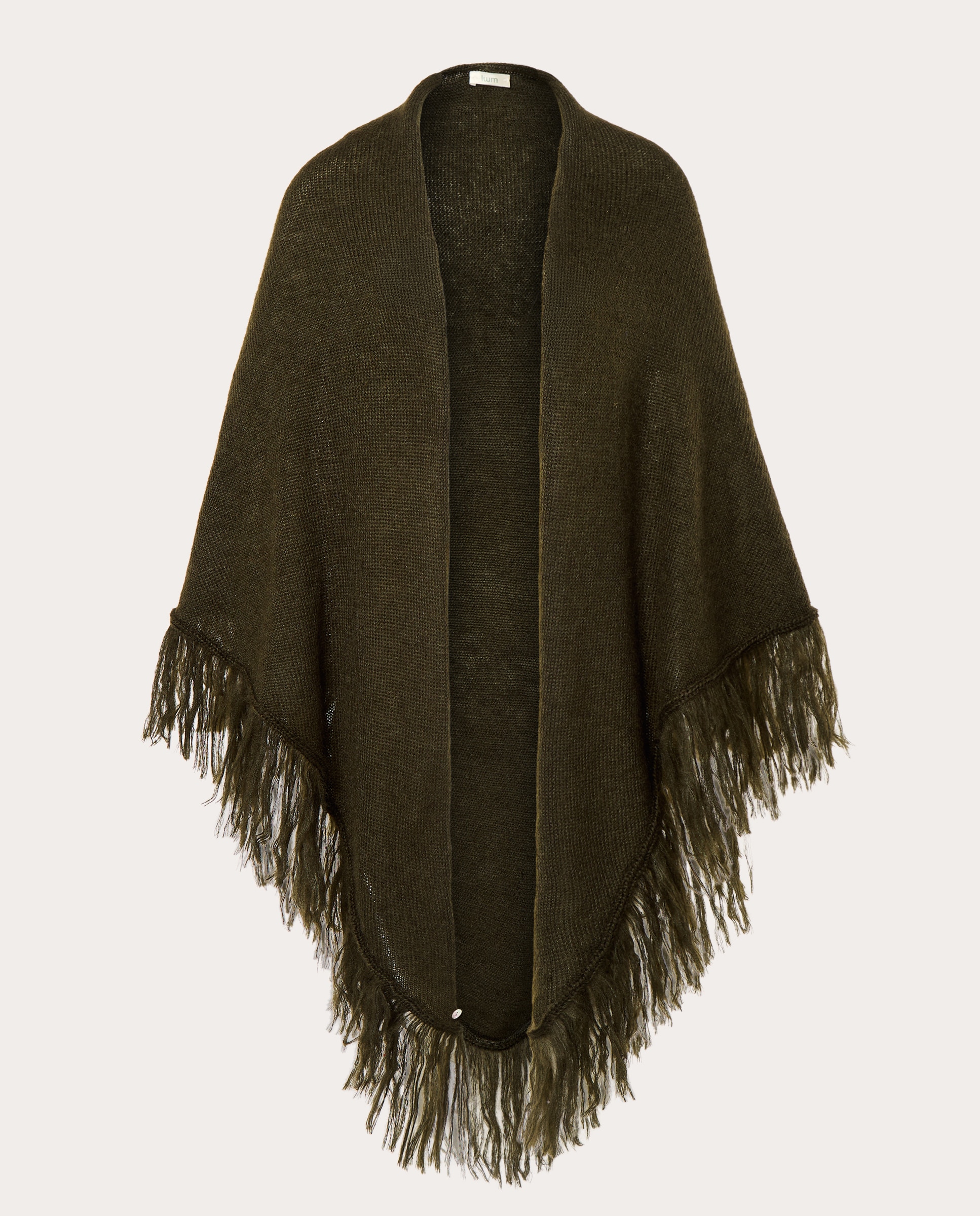 Imagen 1 de Chal de mohair Verde militar