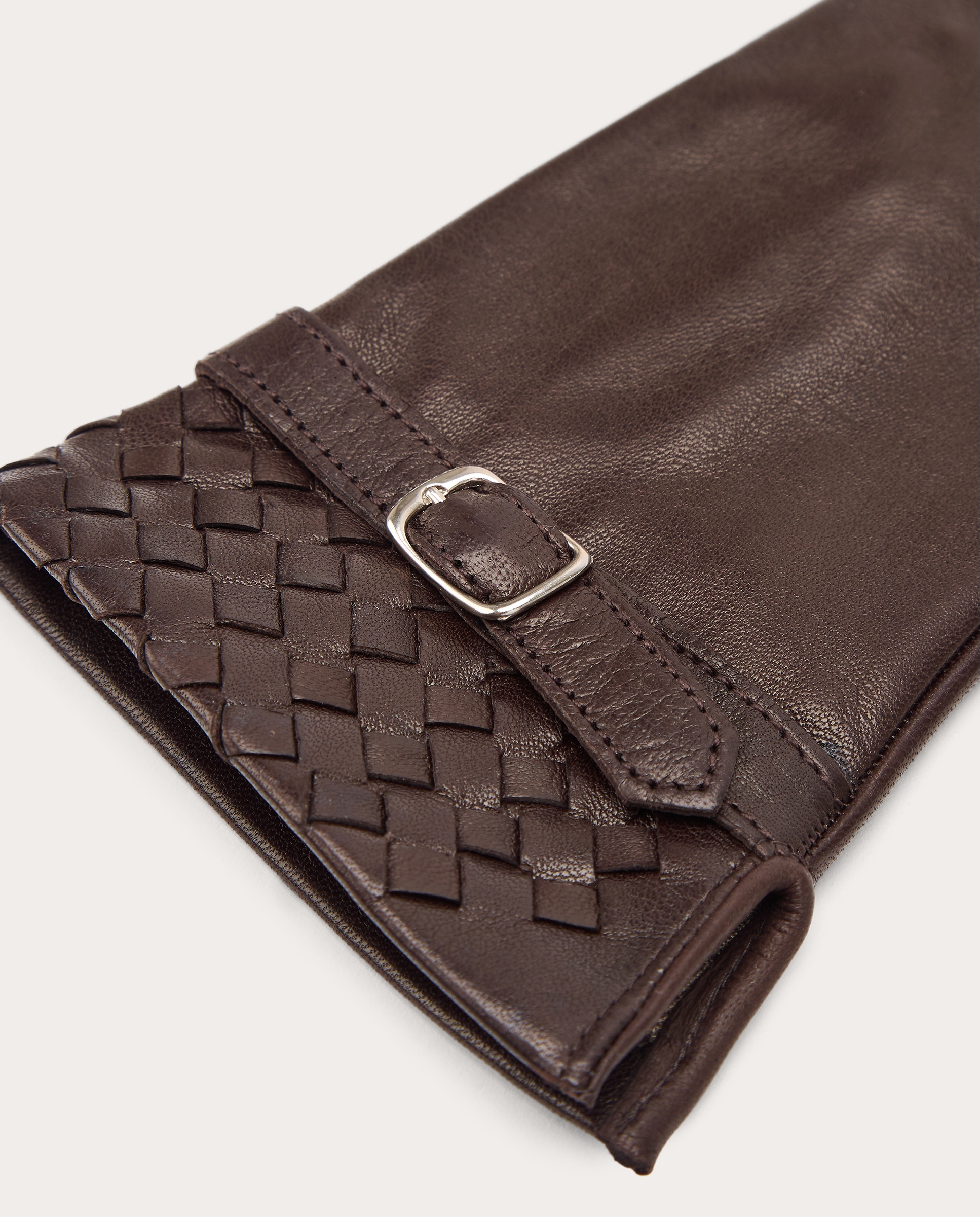 Imagen 3 de Guantes Tanné de piel - Marrón oscuro Marrón oscuro