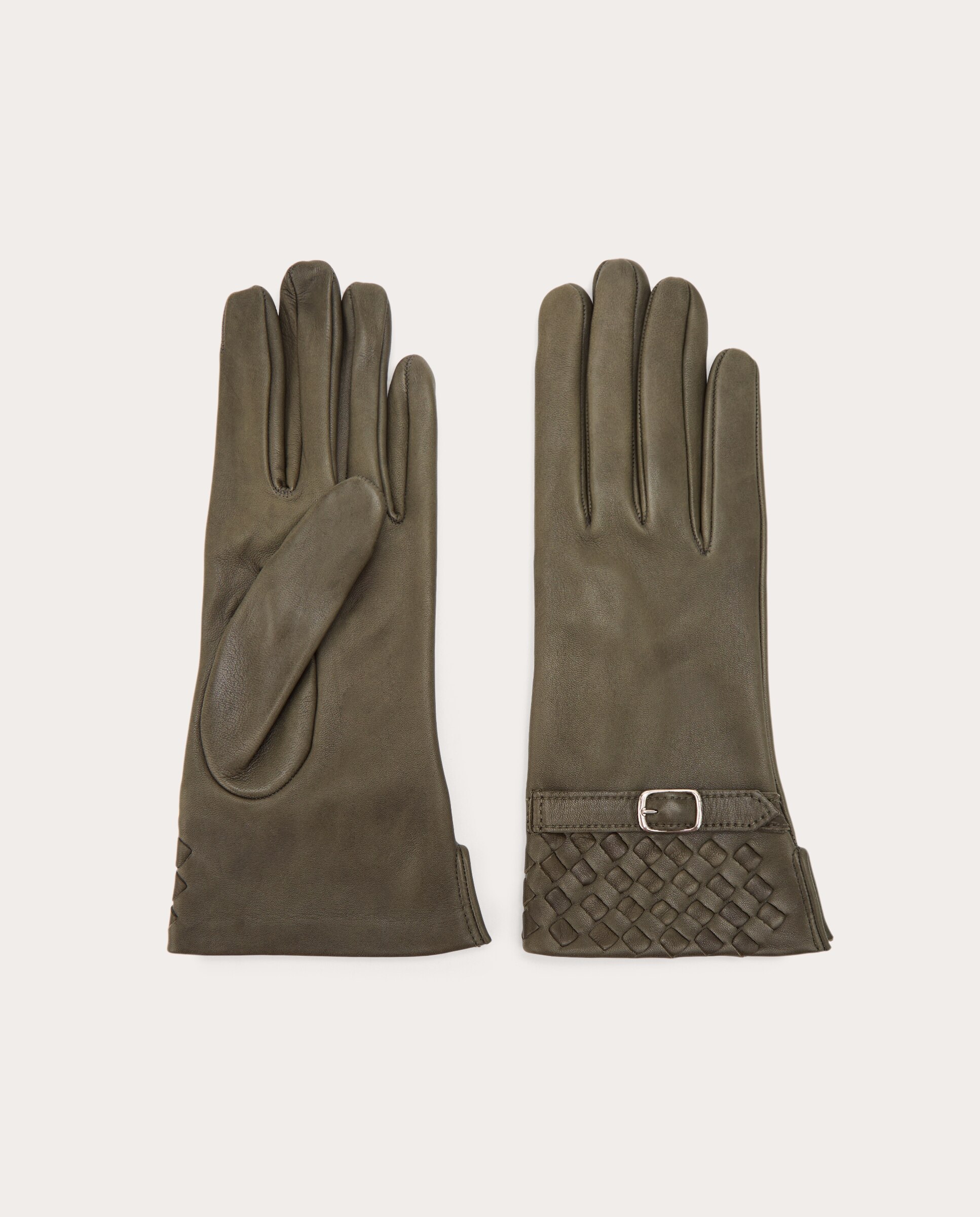 Imagen 0 de Guantes Tanné de piel Verde oscuro