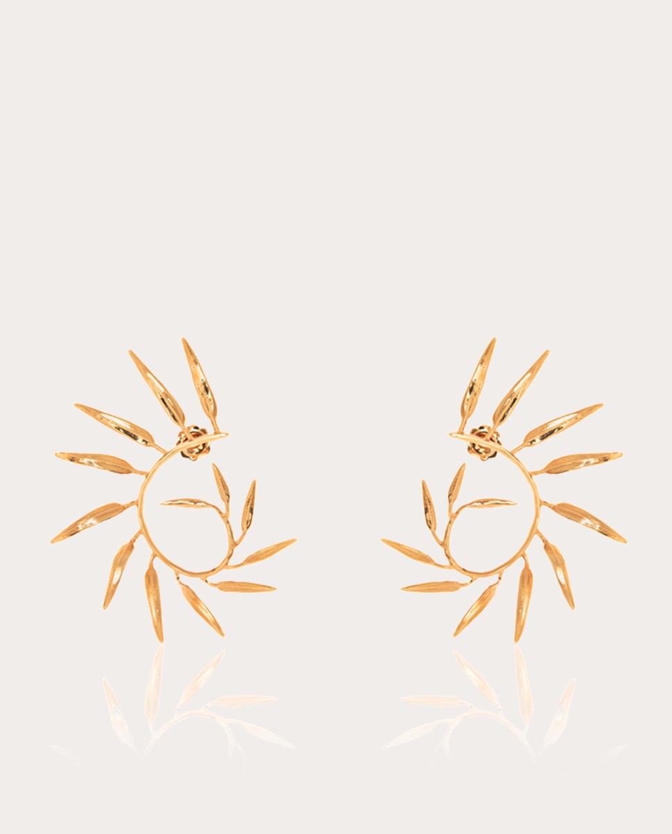 Aros Helecho - Oro Oro-1