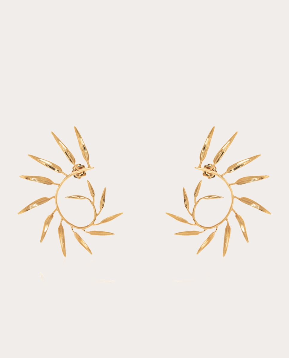 Aros Helecho - Oro Oro-4