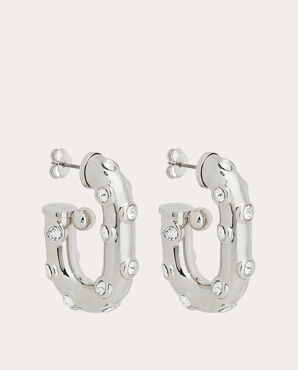 Pendientes Strass Plata-1