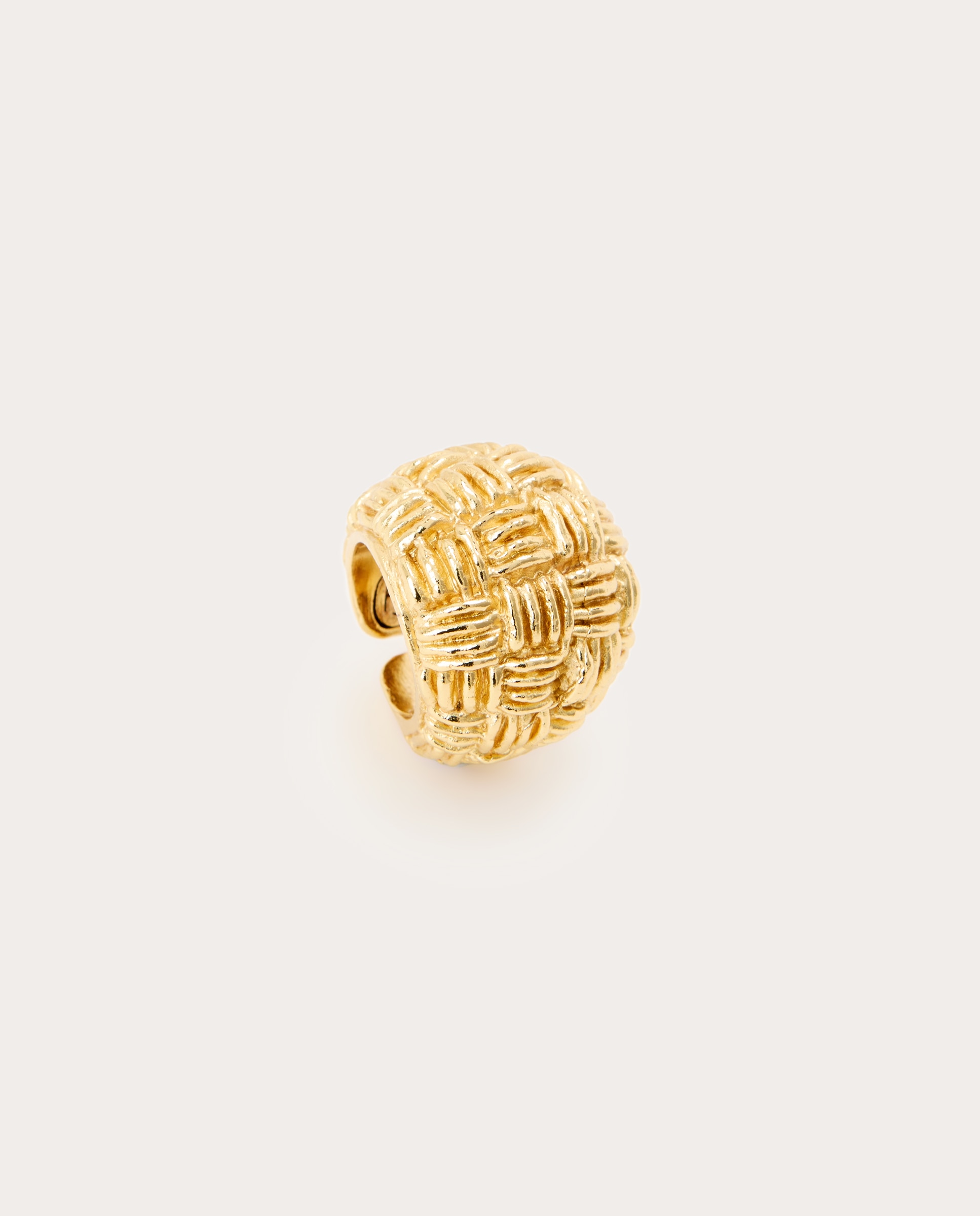 Imagen 0 de Anillo Ilsa de metal dorado texturizado Oro