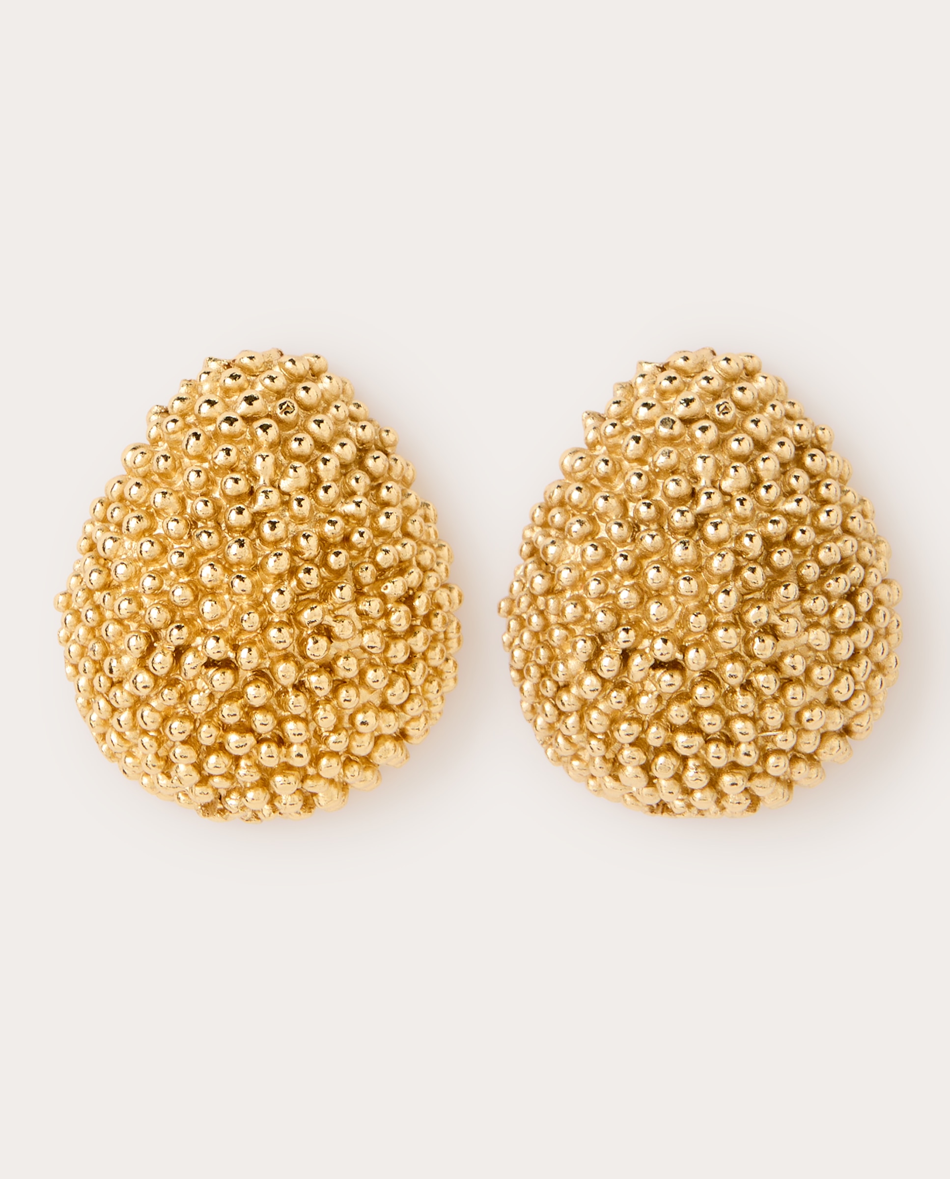 Imagen 0 de Pendientes Drop de metal dorado texturizado Oro