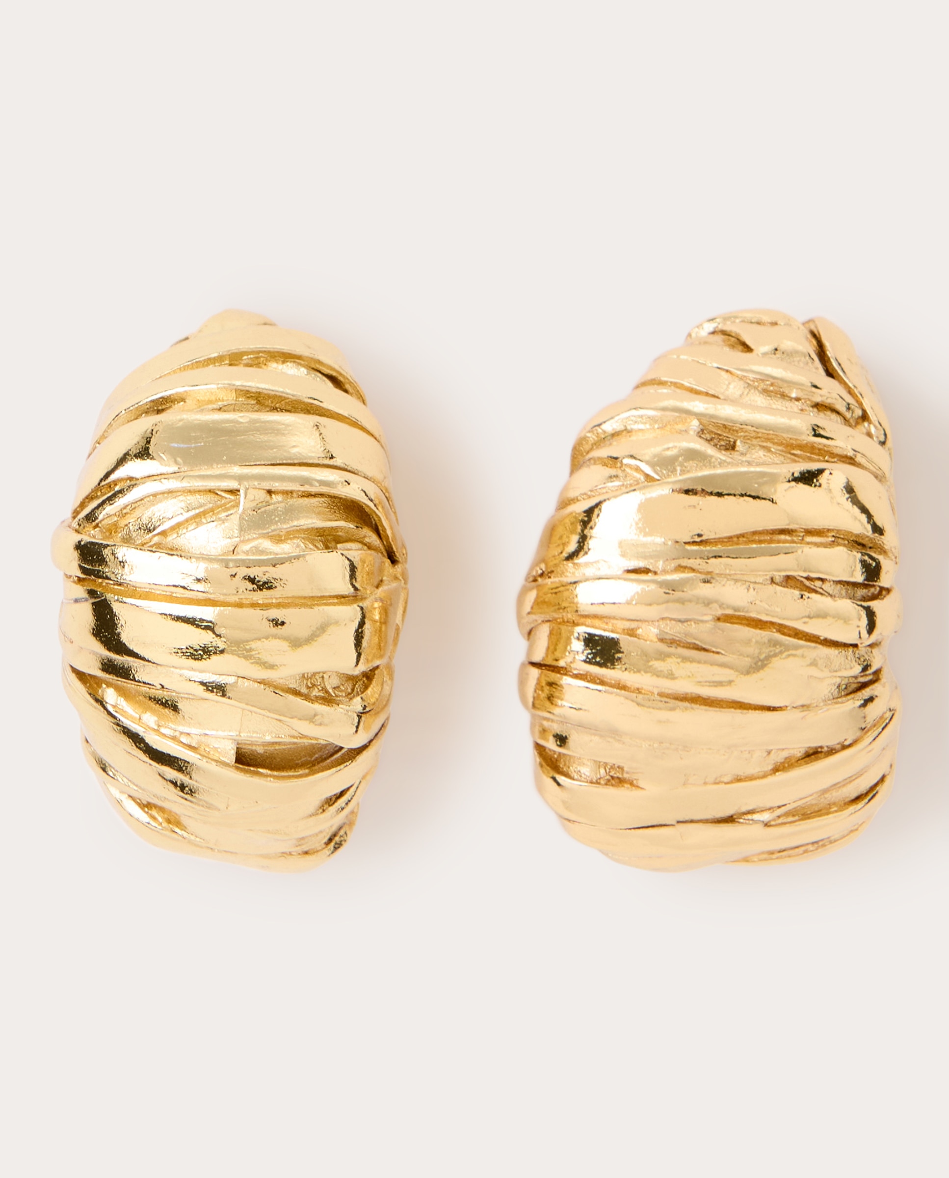 Imagen 0 de Pendientes Blass de metal dorado texturizado Oro