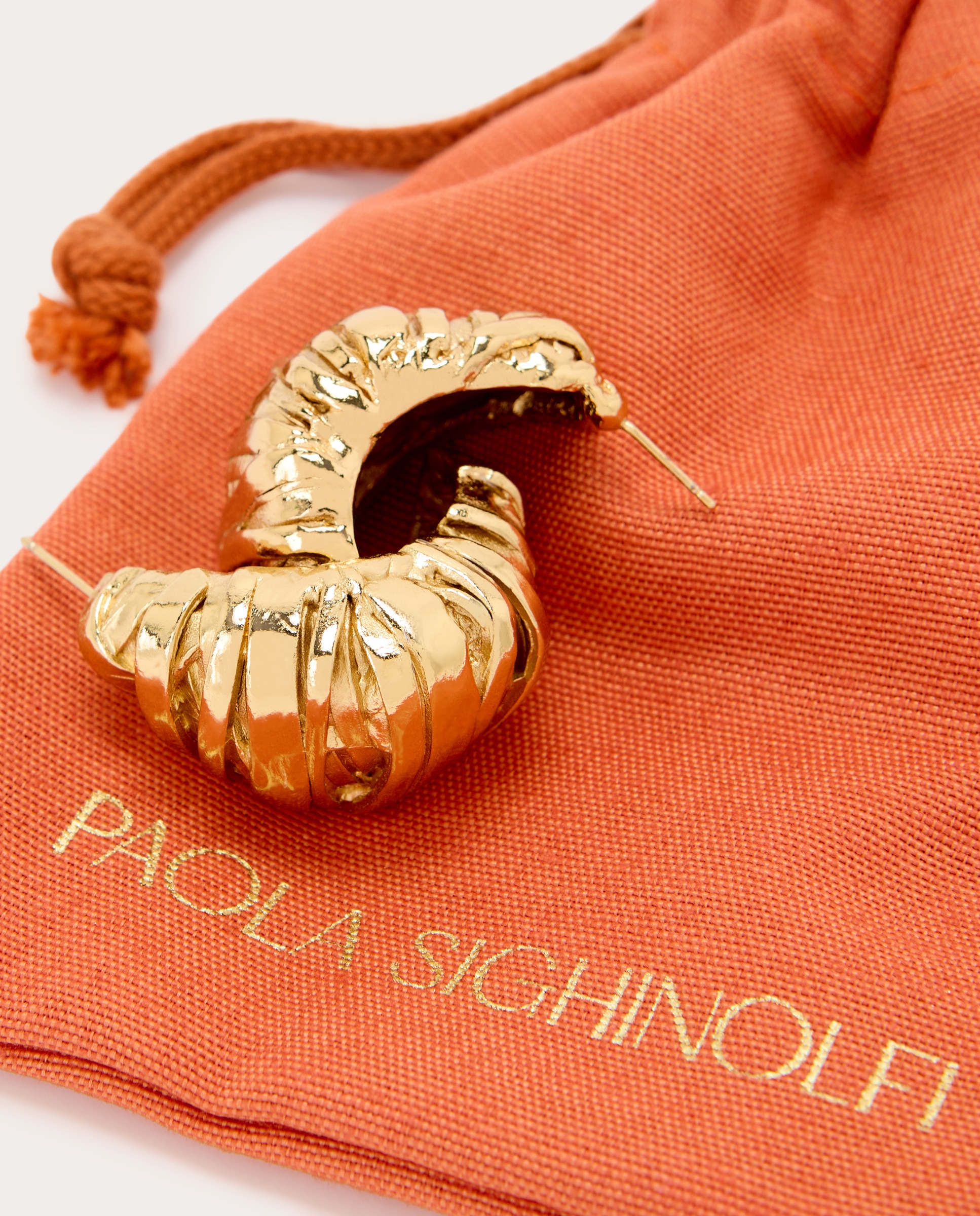 Pendientes Blass de metal dorado texturizado - Oro Oro-3