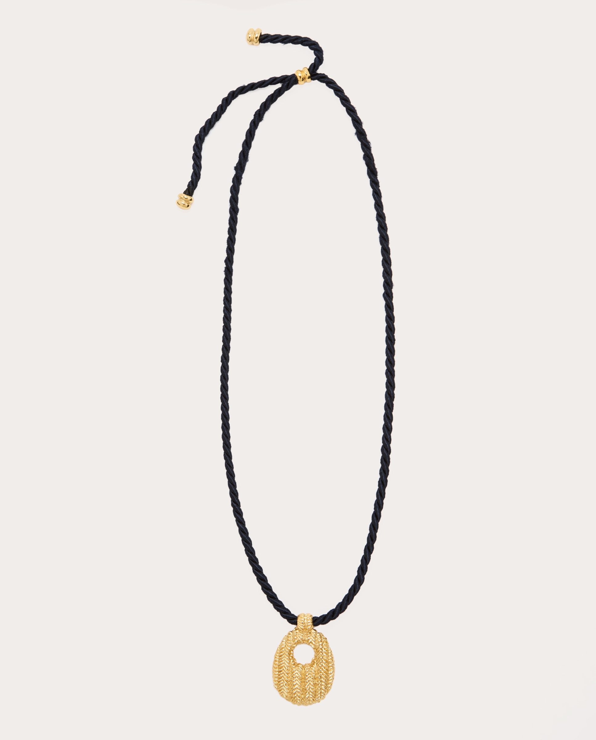 Colgante Manuela de metal dorado texturizado - Oro Oro-2
