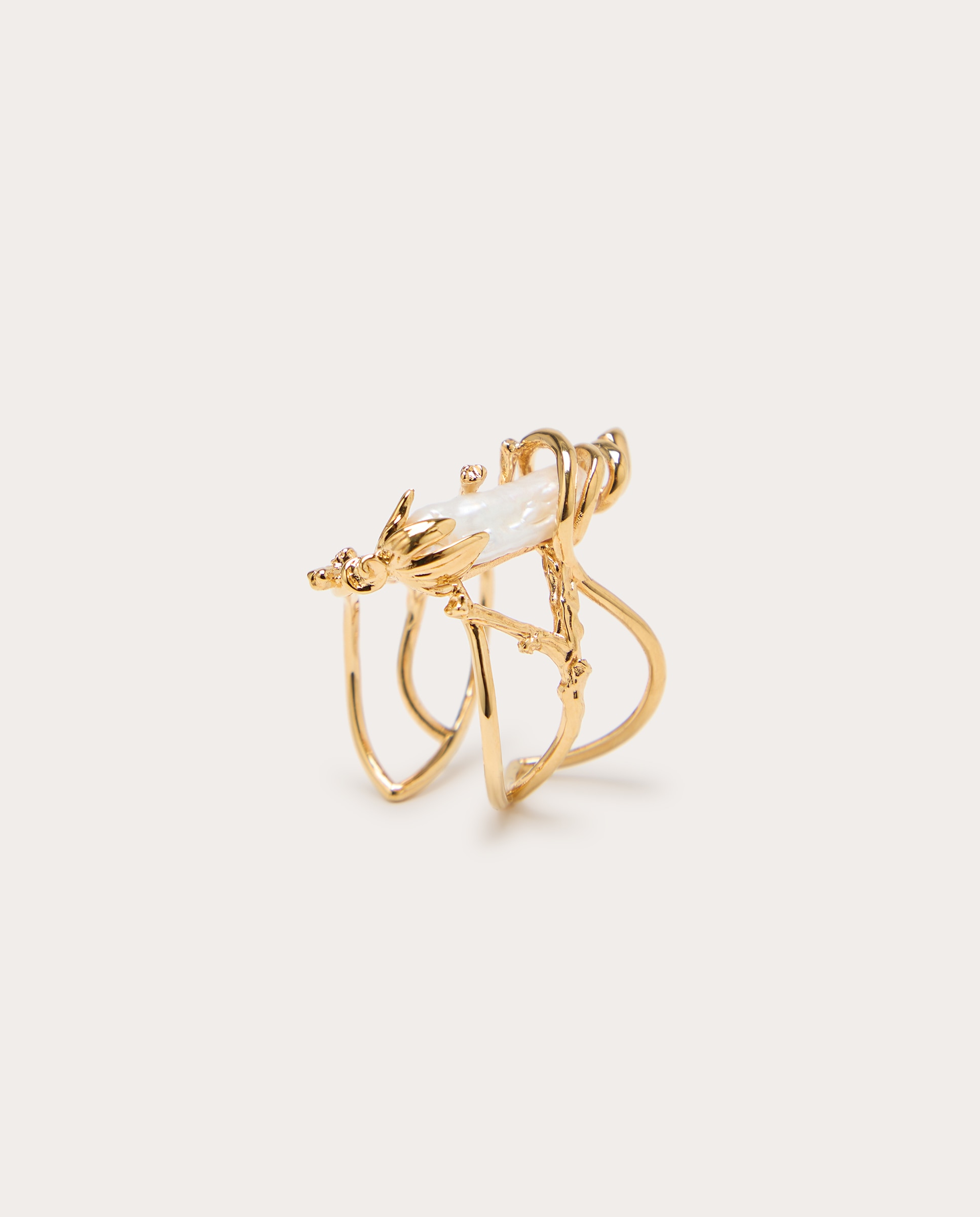 Imagen 1 de Anillo tentaculum con perla barroca Oro