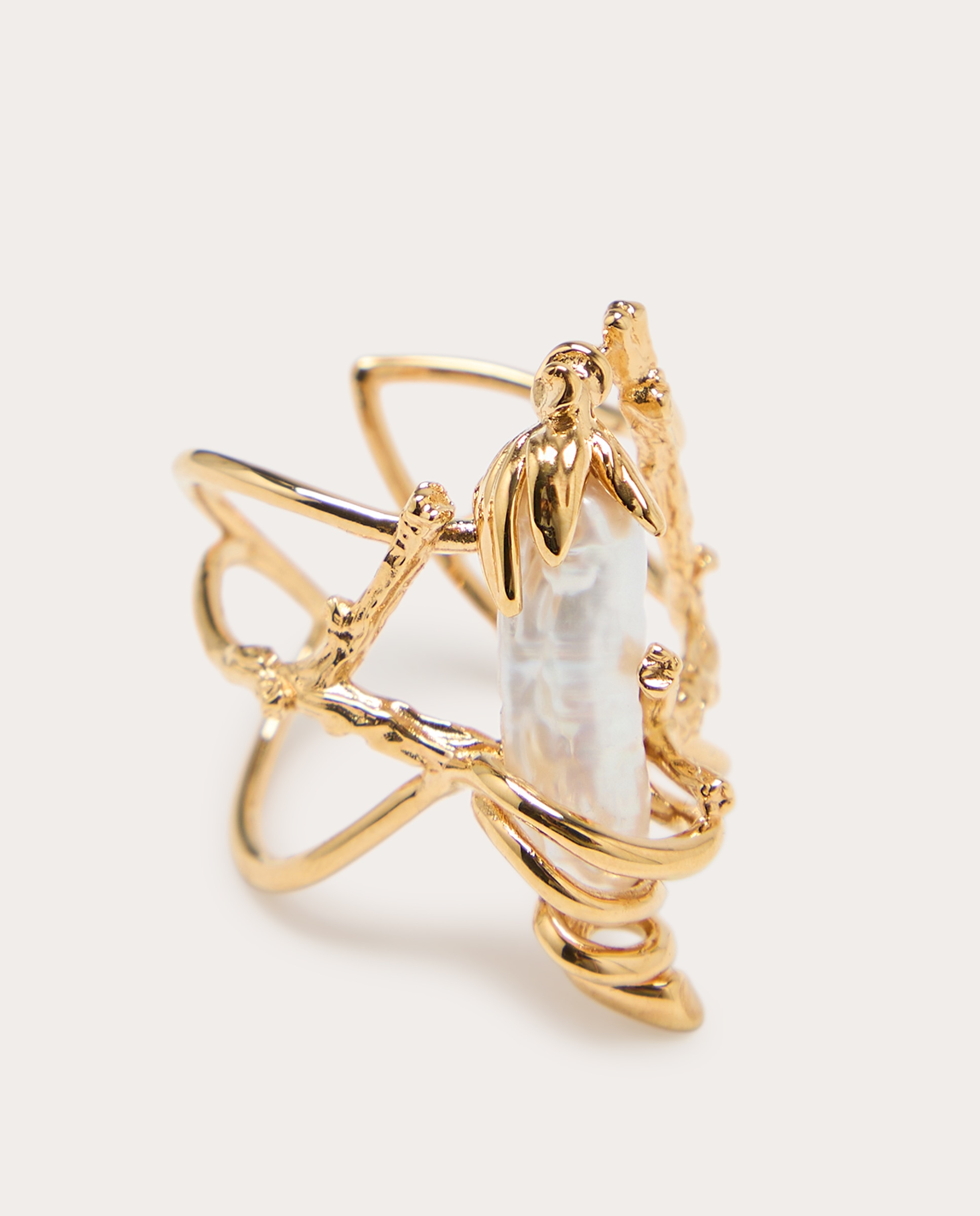 Imagen 2 de Anillo tentaculum con perla barroca - Oro Oro