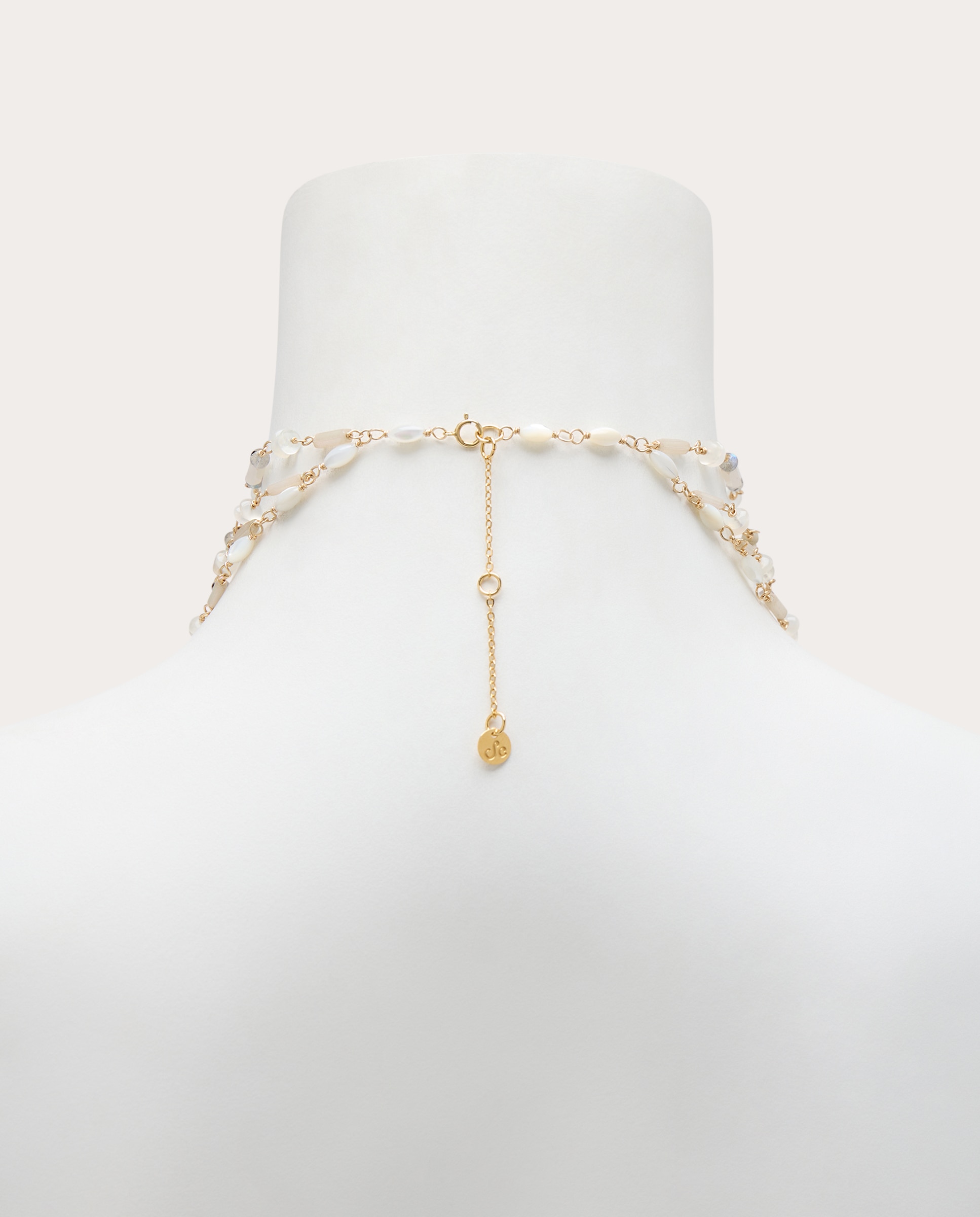 Choker celestial con perlas y cristales - Oro Oro-4