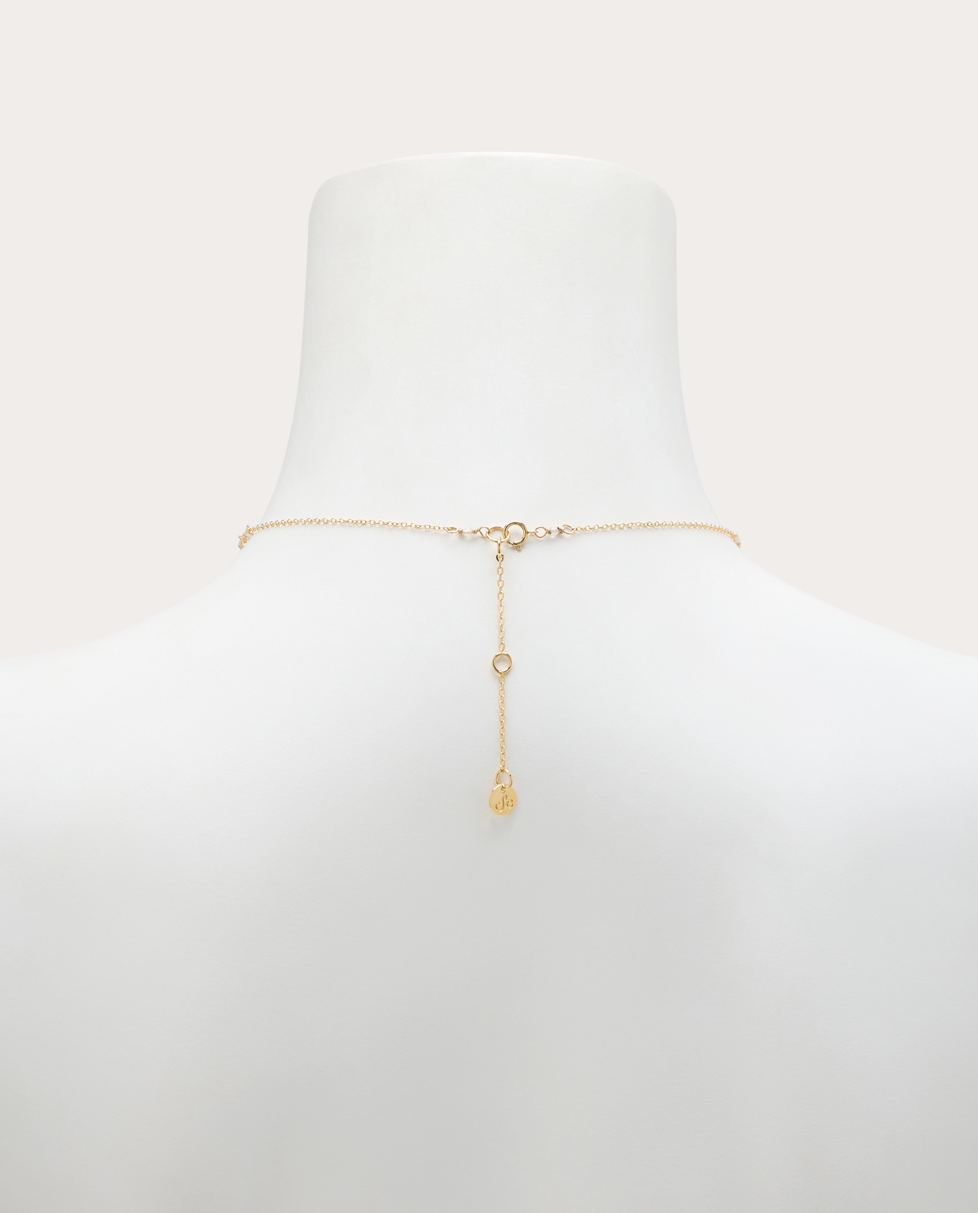 Collar lunar con labradorit - Oro Oro-4