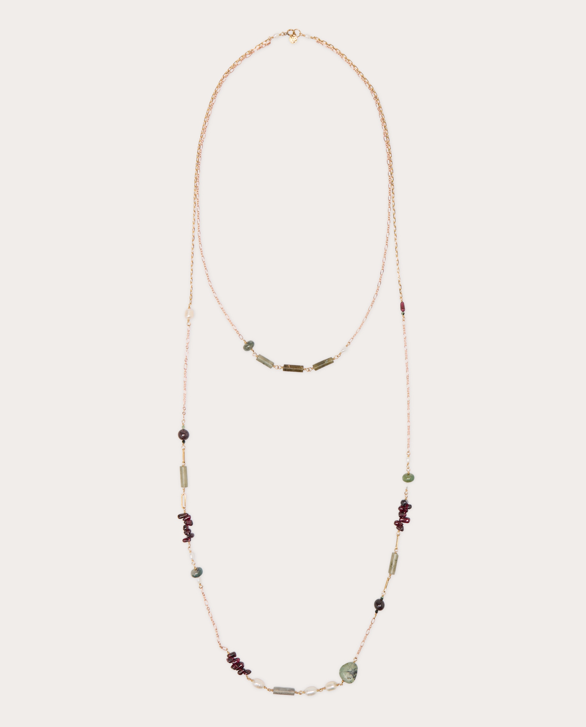 Collar botánico de piedras naturales - Oro Oro-1
