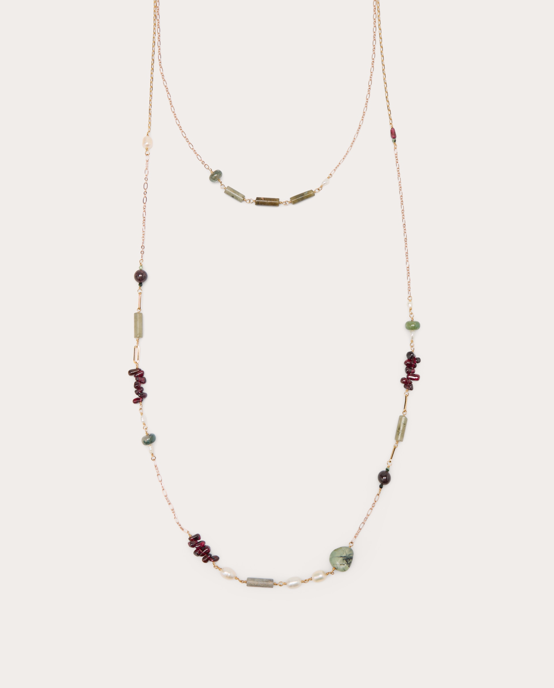 Collar botánico de piedras naturales - Oro Oro-2