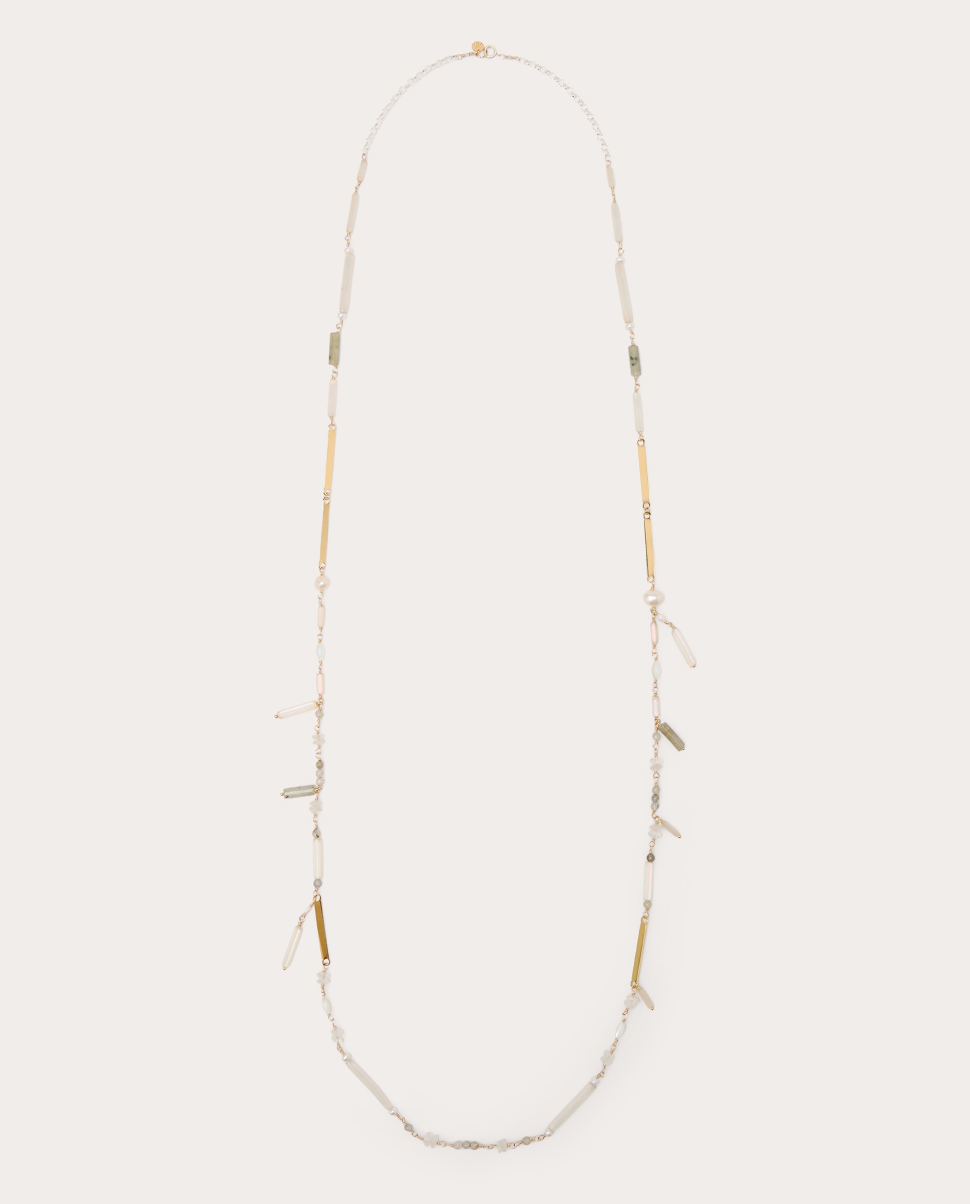 Collar lunar de piedras y cristales - Oro Oro-1