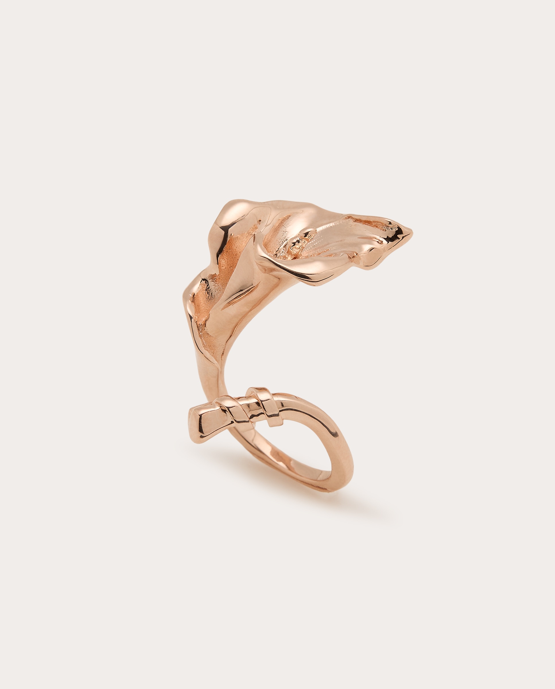 Imagen 0 de Anillo Lirio de Agua Oro Rosa