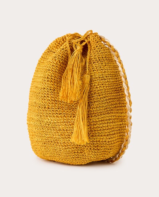 Bolso de rafia liso